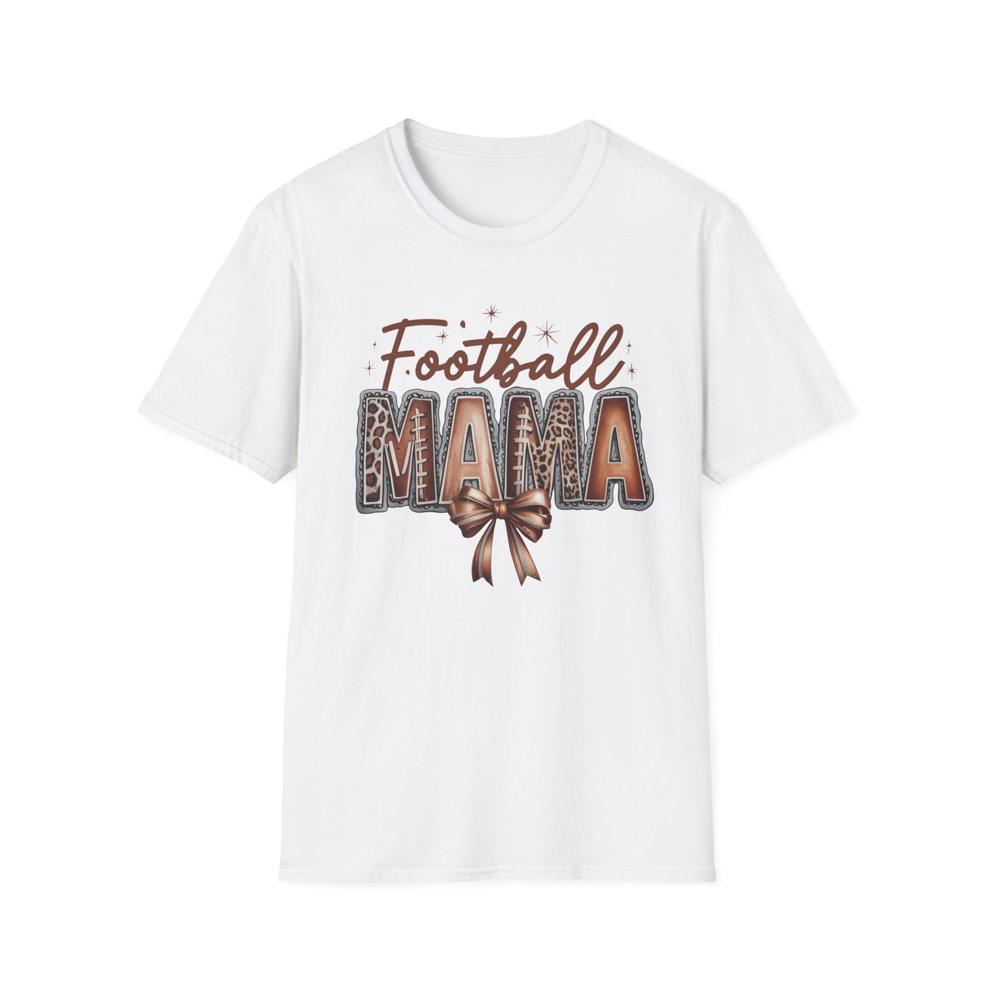 Football Mama Unisex Softstyle T-Shirt - Perfect for Game Day, Casual Wear, Sports Moms, Gift for Her, Women's Tee