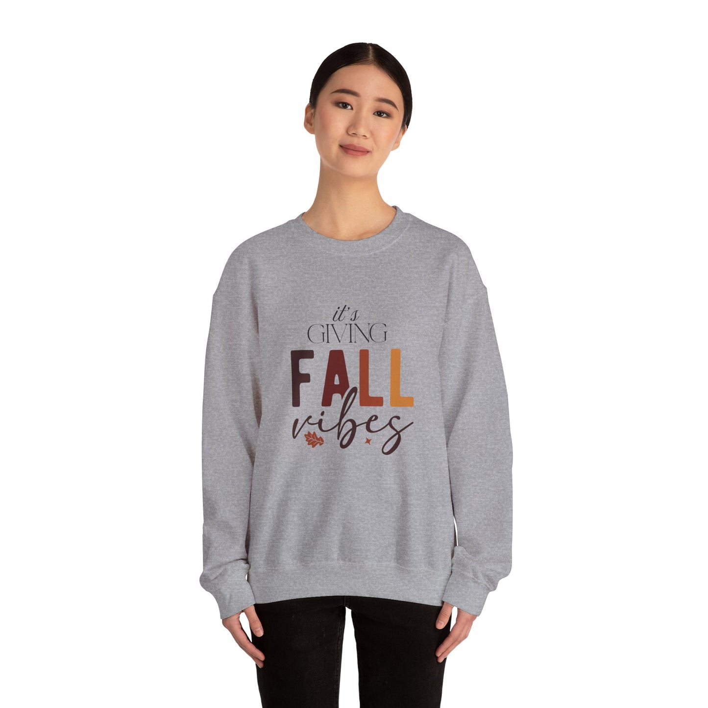 Fall Vibes Crewneck Sweatshirt | Unisex Autumn Pullover, Cozy Fall Sweater, Perfect Gift for Thanksgiving, Everyday Comfort
