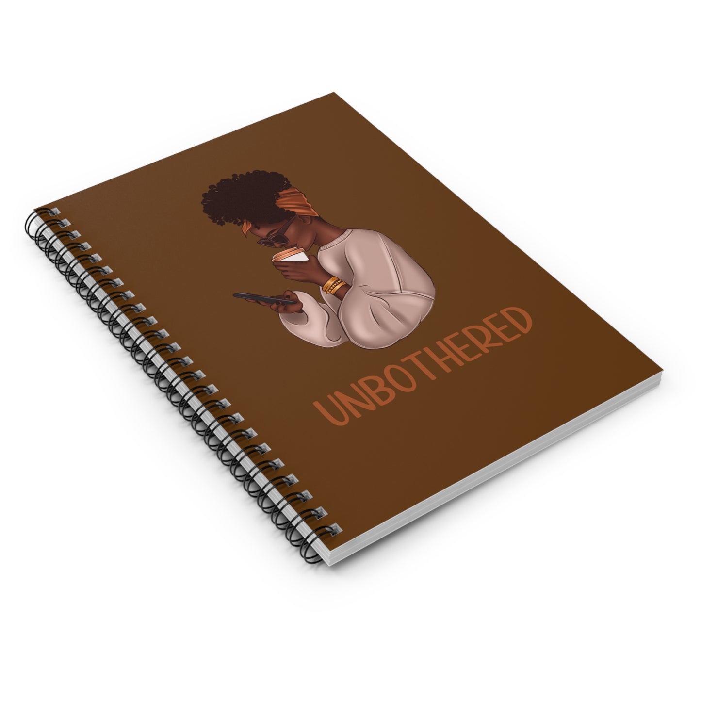 Unbothered Spiral Notebook - Stylish Journal for Creative Expression