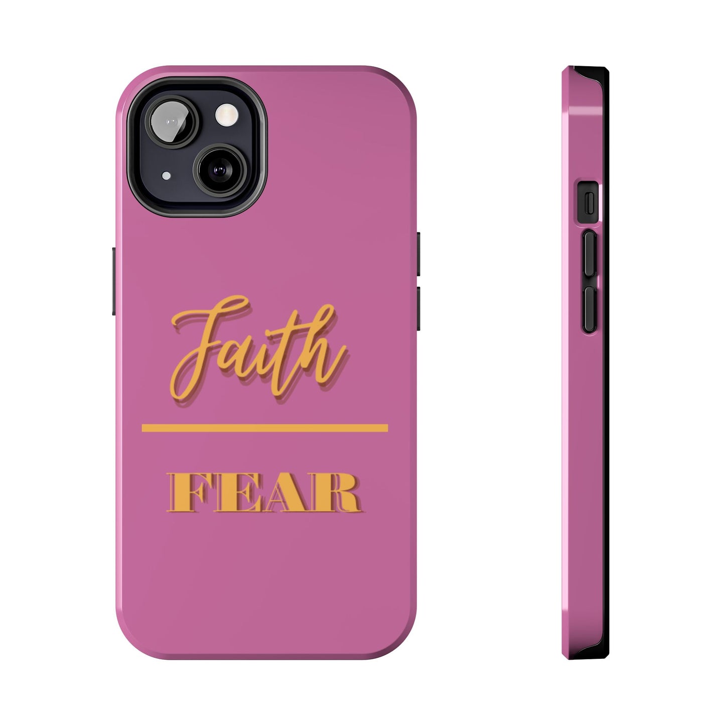 Faith Over Fear Phone Case - Inspirational Tough Cases for Daily Motivation, Gifts for Friends, Customizable Phone Covers, Unique Decor