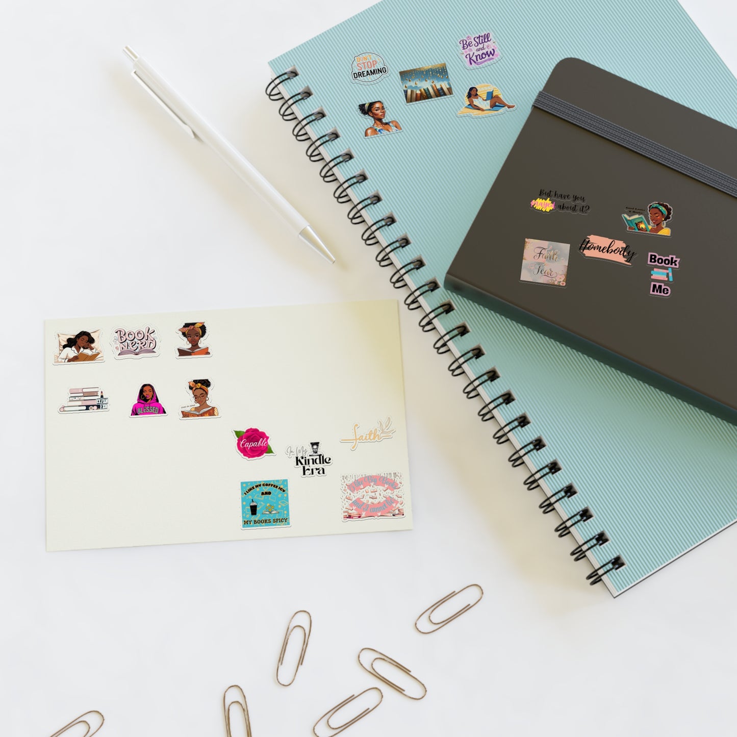 Book Lover Sticker Sheets - Fun, Creative, and Personalized Decor for Journal, Planner, Gift, Home Office, Reading Enthusiast