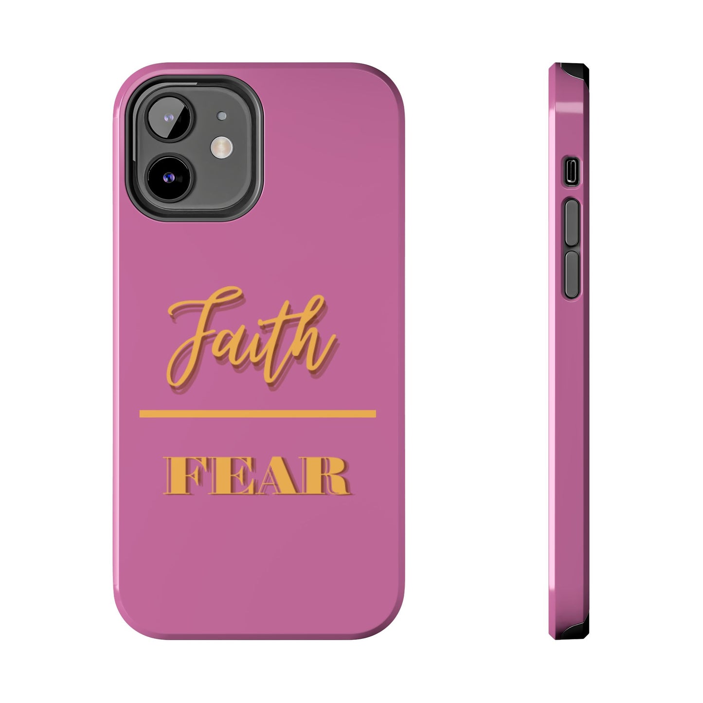 Faith Over Fear Phone Case - Inspirational Tough Cases for Daily Motivation, Gifts for Friends, Customizable Phone Covers, Unique Decor