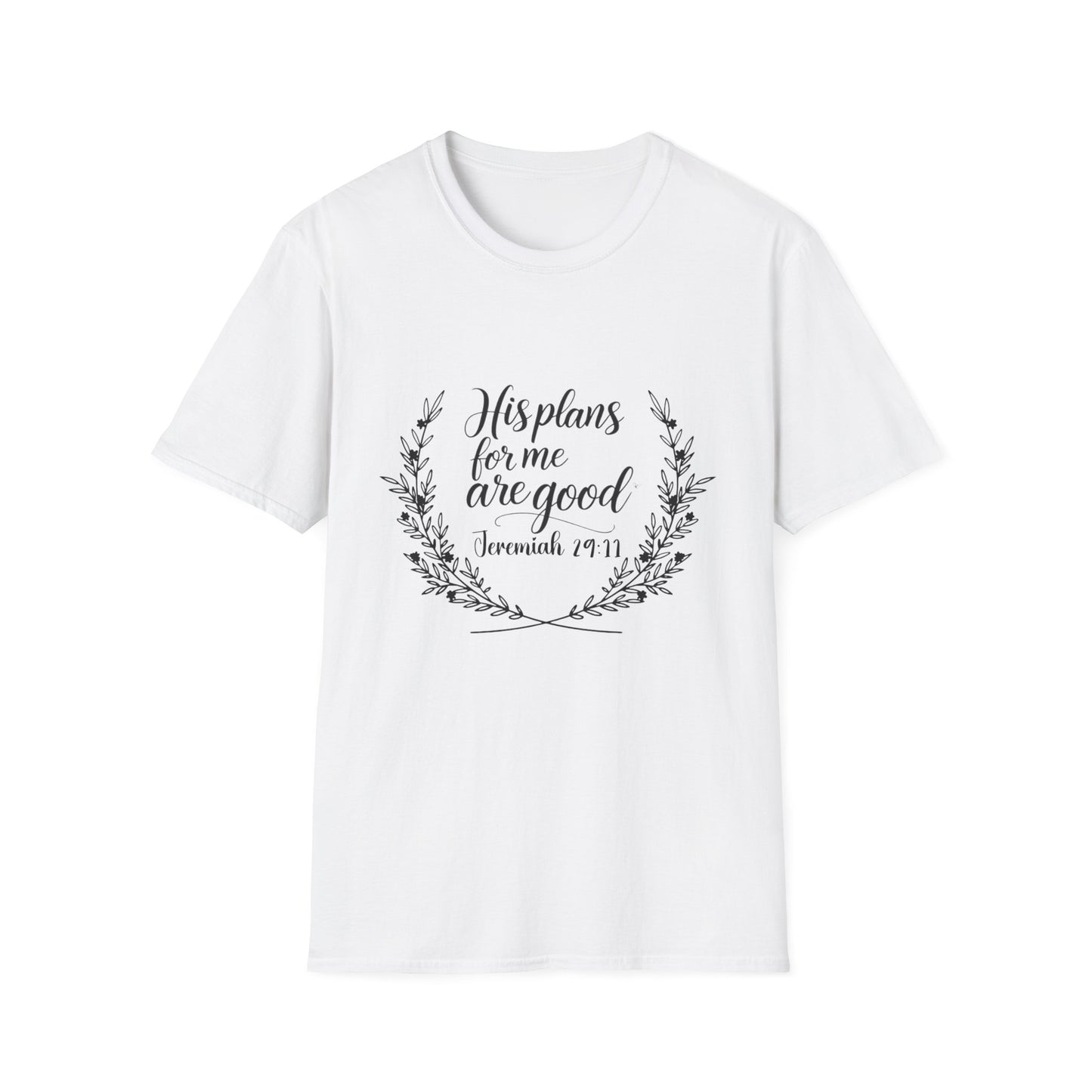 Unisex Softstyle T-Shirt with Scripture, Comfort Tee for Daily Wear, Gift for Friends, Faith-Based Apparel, Jeremiah 29:11 Tee