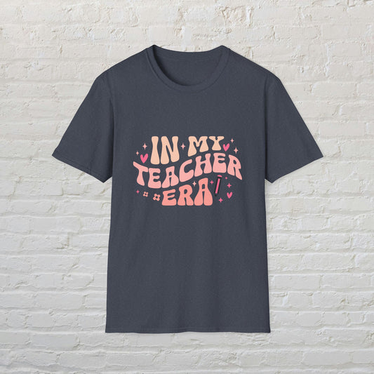 Cute Teacher Era T-Shirt, Gift for Educators, Classroom Shirt, Back to School, Funny Teacher Tee, Unisex Softstyle