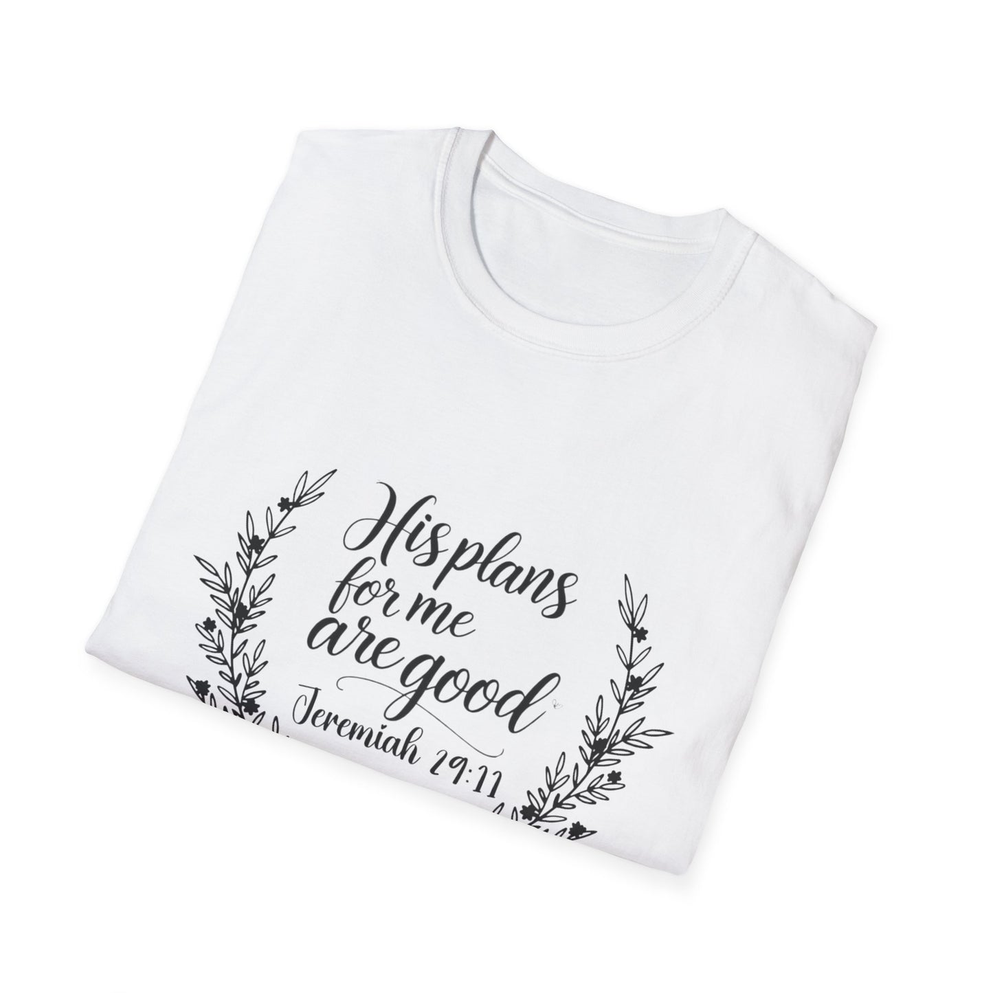 Unisex Softstyle T-Shirt with Scripture, Comfort Tee for Daily Wear, Gift for Friends, Faith-Based Apparel, Jeremiah 29:11 Tee