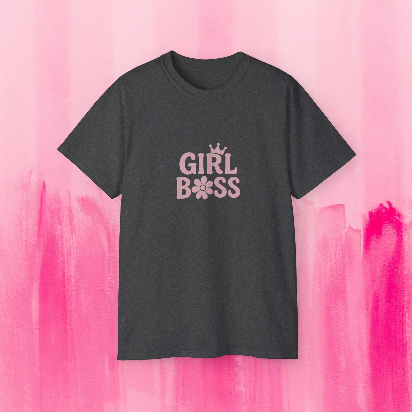 Girl Boss Tee, Inspirational Cotton Shirt, Feminist Apparel, Gift for Her, Motivational Top