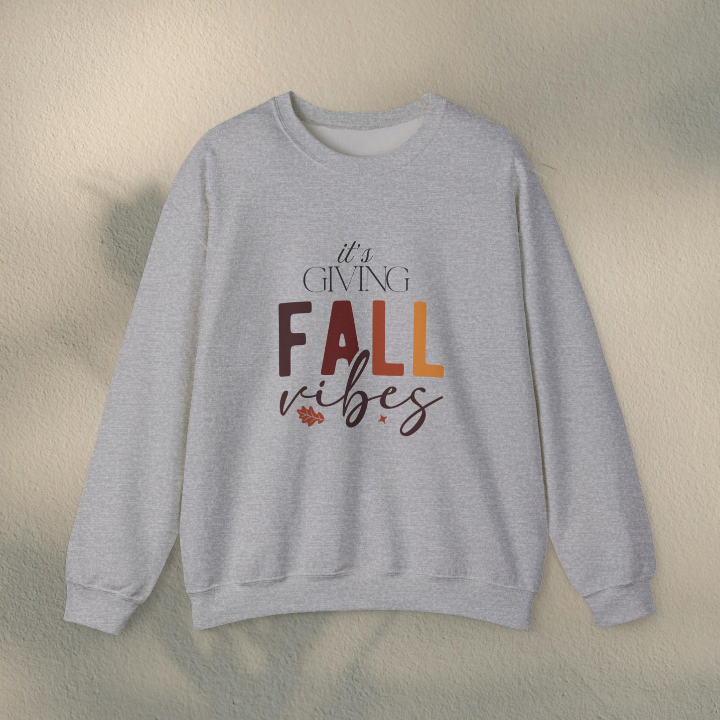 Fall Vibes Crewneck Sweatshirt | Unisex Autumn Pullover, Cozy Fall Sweater, Perfect Gift for Thanksgiving, Everyday Comfort