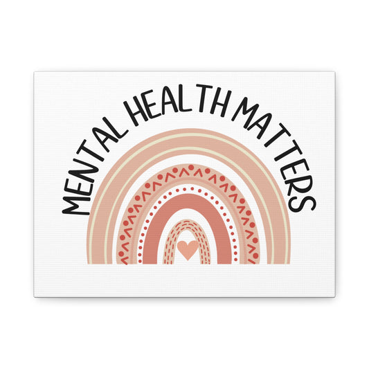 Mental Health Matters Canvas Wall Art