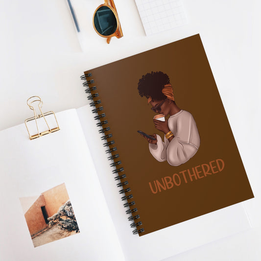 Unbothered Spiral Notebook - Stylish Journal for Creative Expression