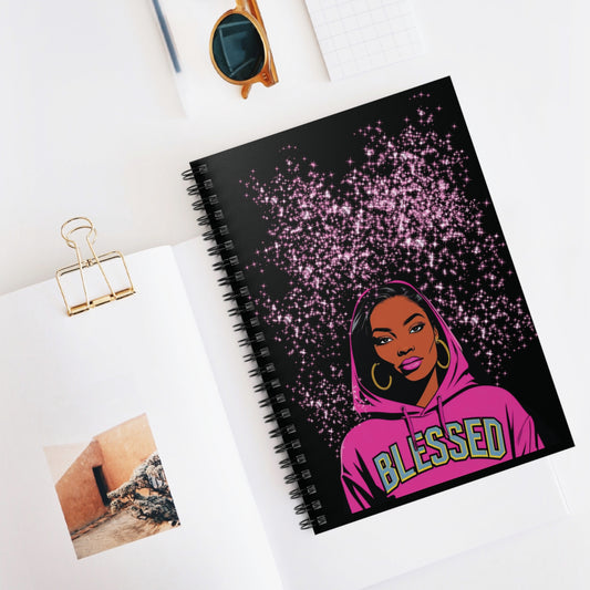 Blessed Spiral Notebook - Ruled Lines, Inspirational Journal, Gift for Students, Writing, Sketching, Blessings & Gratitude