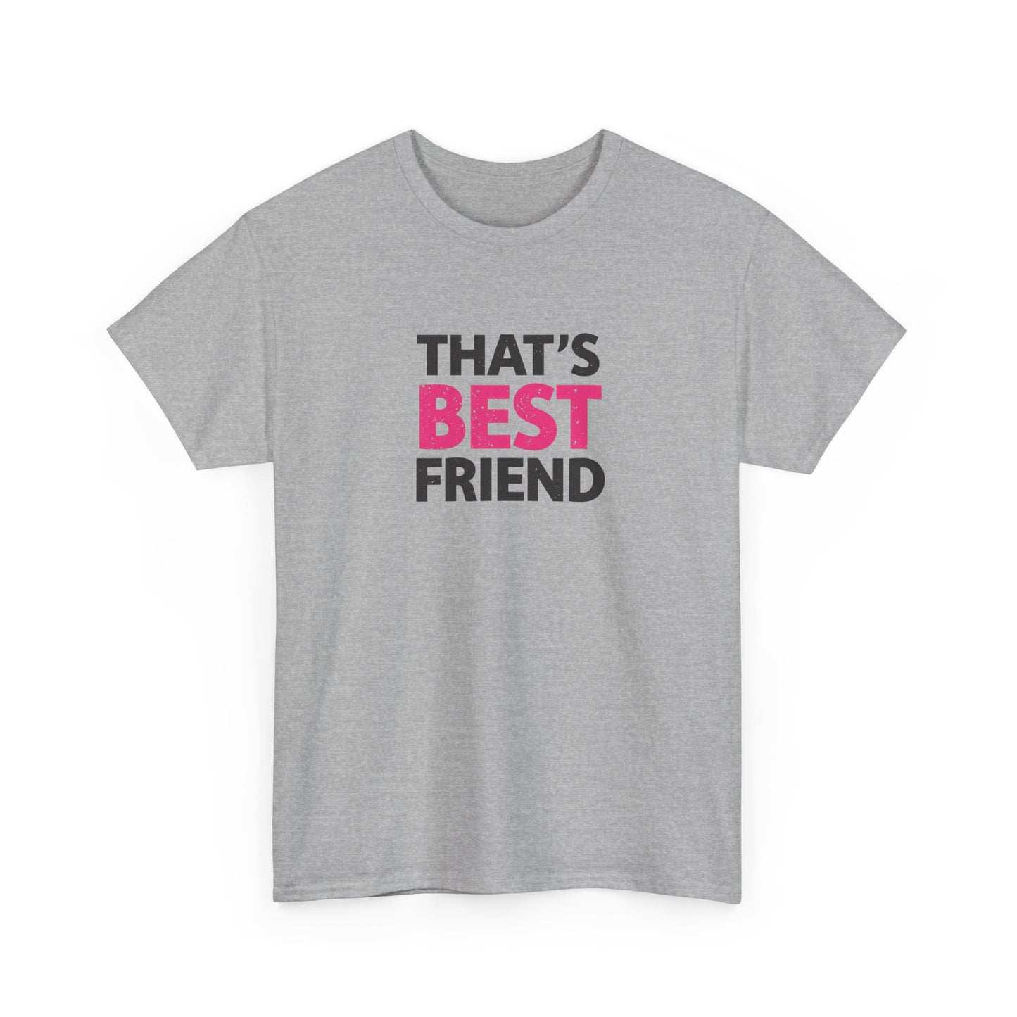 Best Friend Unisex Heavy Cotton Tee, Friendship Gift, Casual Wear, Cute T-Shirt, Bestie Birthday Present