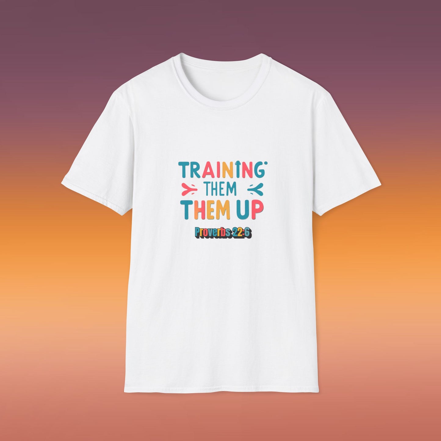 Training Them Up Unisex Softstyle T-Shirt | Fun Motivational Tee for Coaches, Trainers, Workout Friends, Gifts, Fitness Events