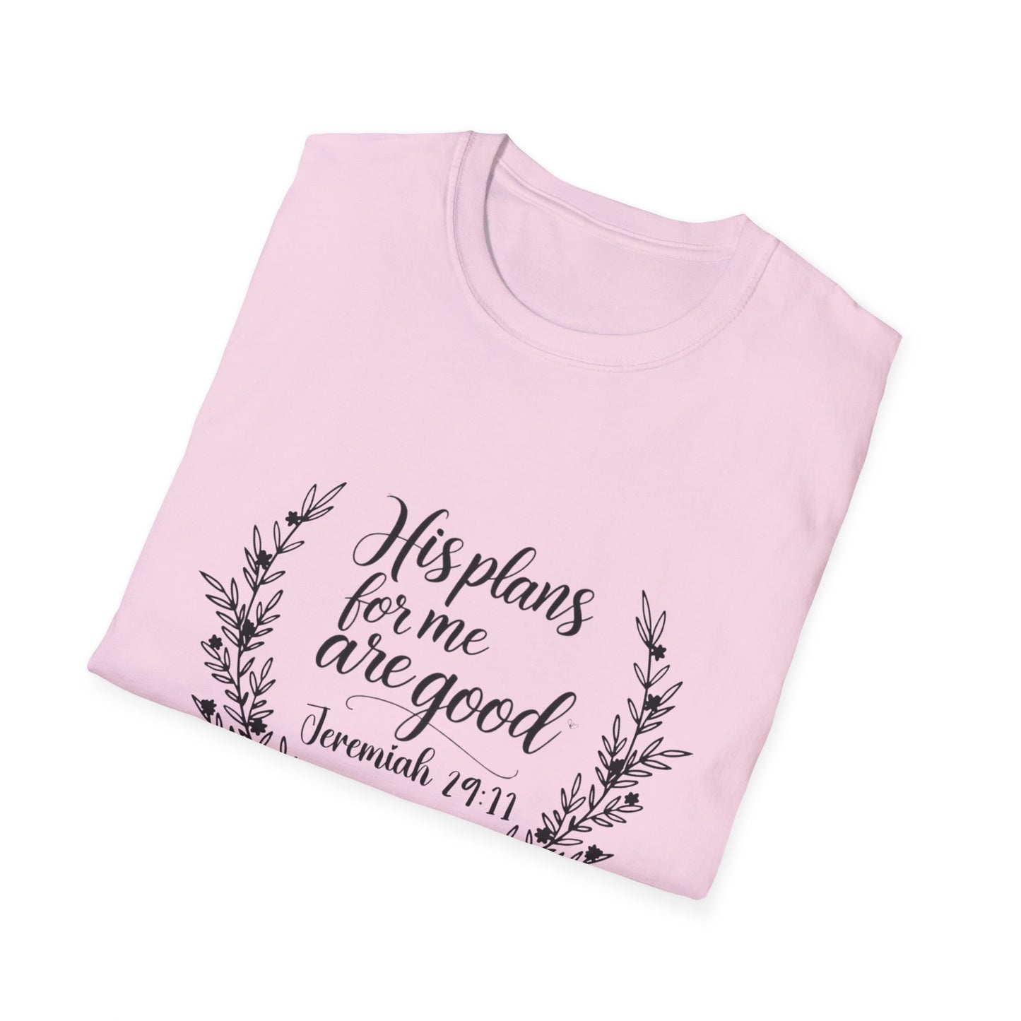 Unisex Softstyle T-Shirt with Scripture, Comfort Tee for Daily Wear, Gift for Friends, Faith-Based Apparel, Jeremiah 29:11 Tee