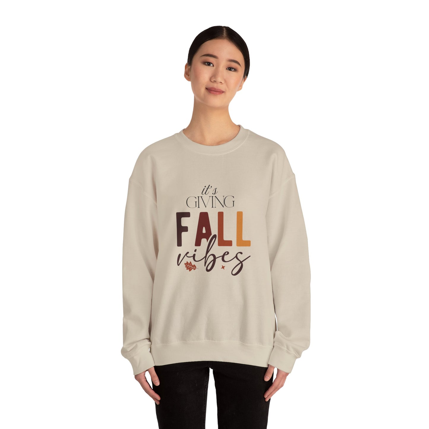 Fall Vibes Crewneck Sweatshirt | Unisex Autumn Pullover, Cozy Fall Sweater, Perfect Gift for Thanksgiving, Everyday Comfort