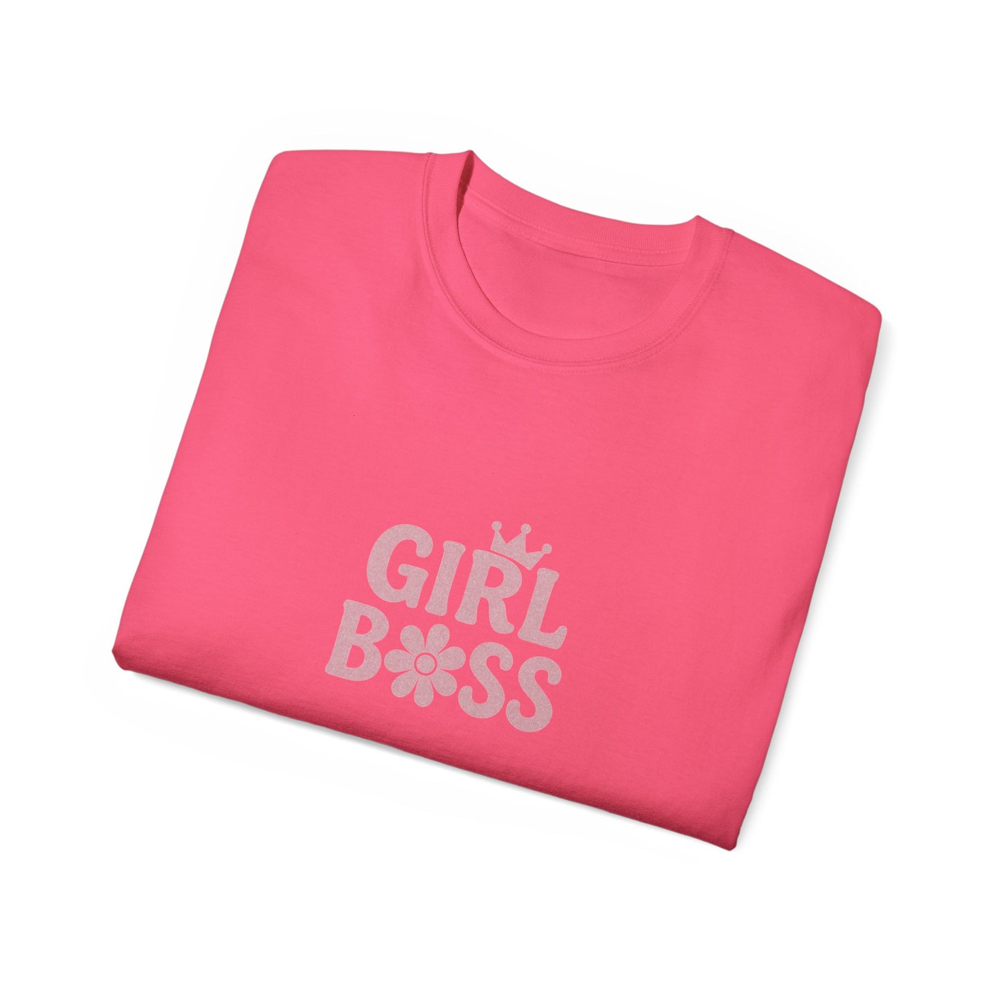 Girl Boss Tee, Inspirational Cotton Shirt, Feminist Apparel, Gift for Her, Motivational Top