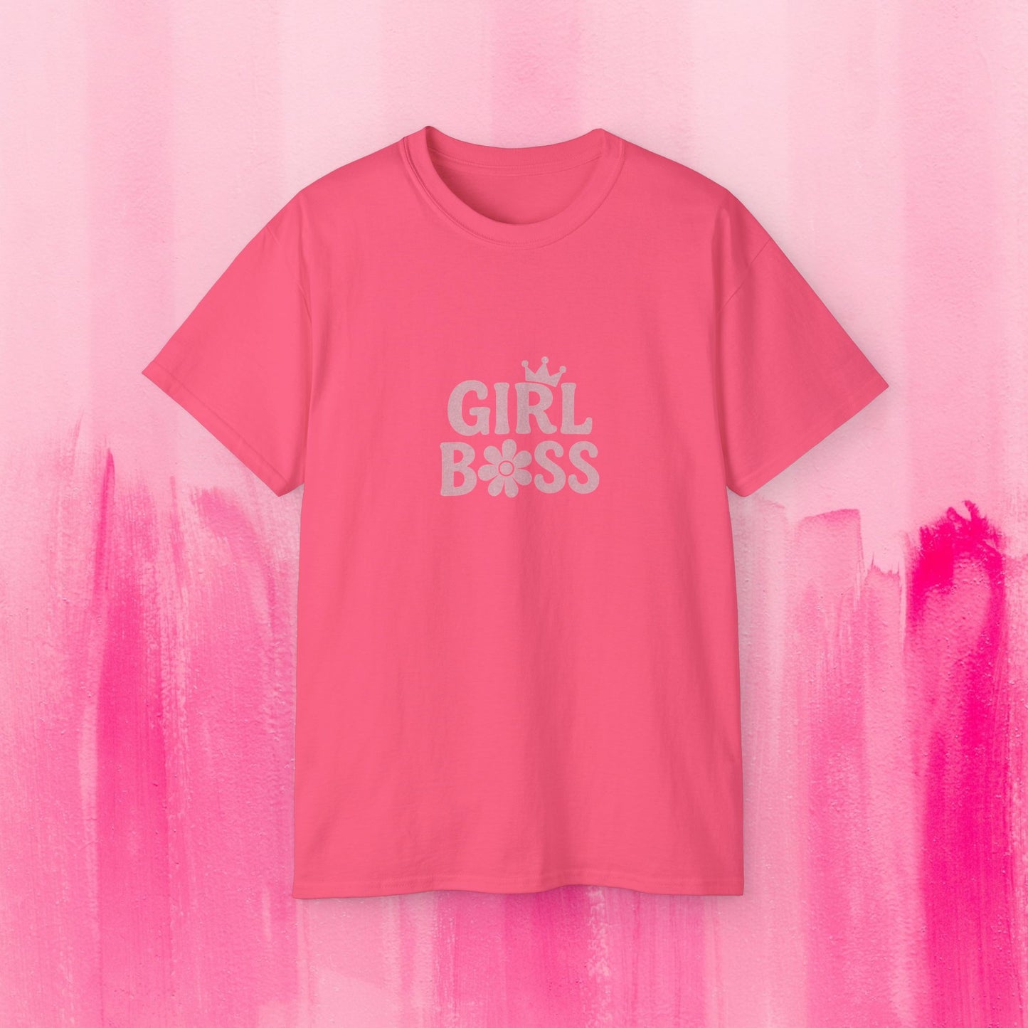 Girl Boss Tee, Inspirational Cotton Shirt, Feminist Apparel, Gift for Her, Motivational Top