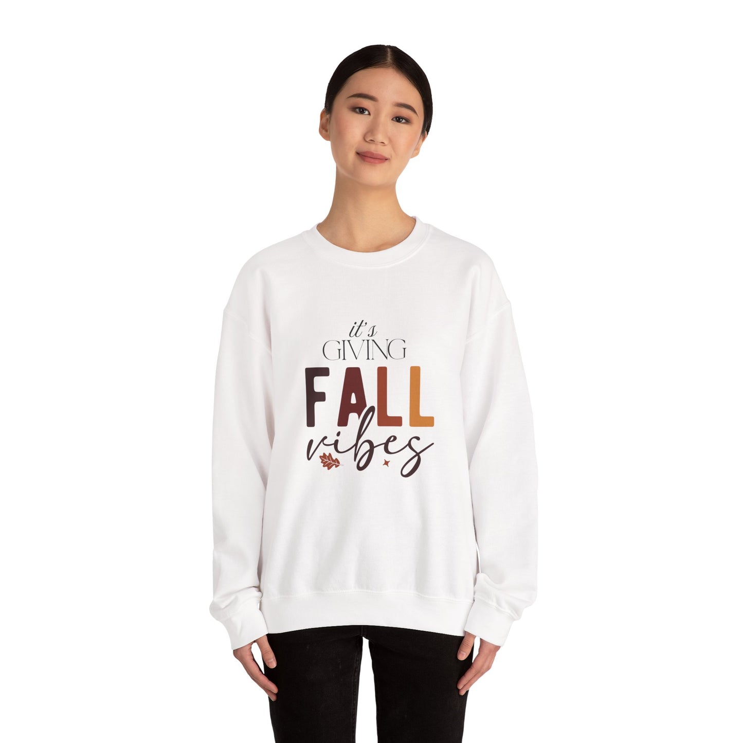 Fall Vibes Crewneck Sweatshirt | Unisex Autumn Pullover, Cozy Fall Sweater, Perfect Gift for Thanksgiving, Everyday Comfort