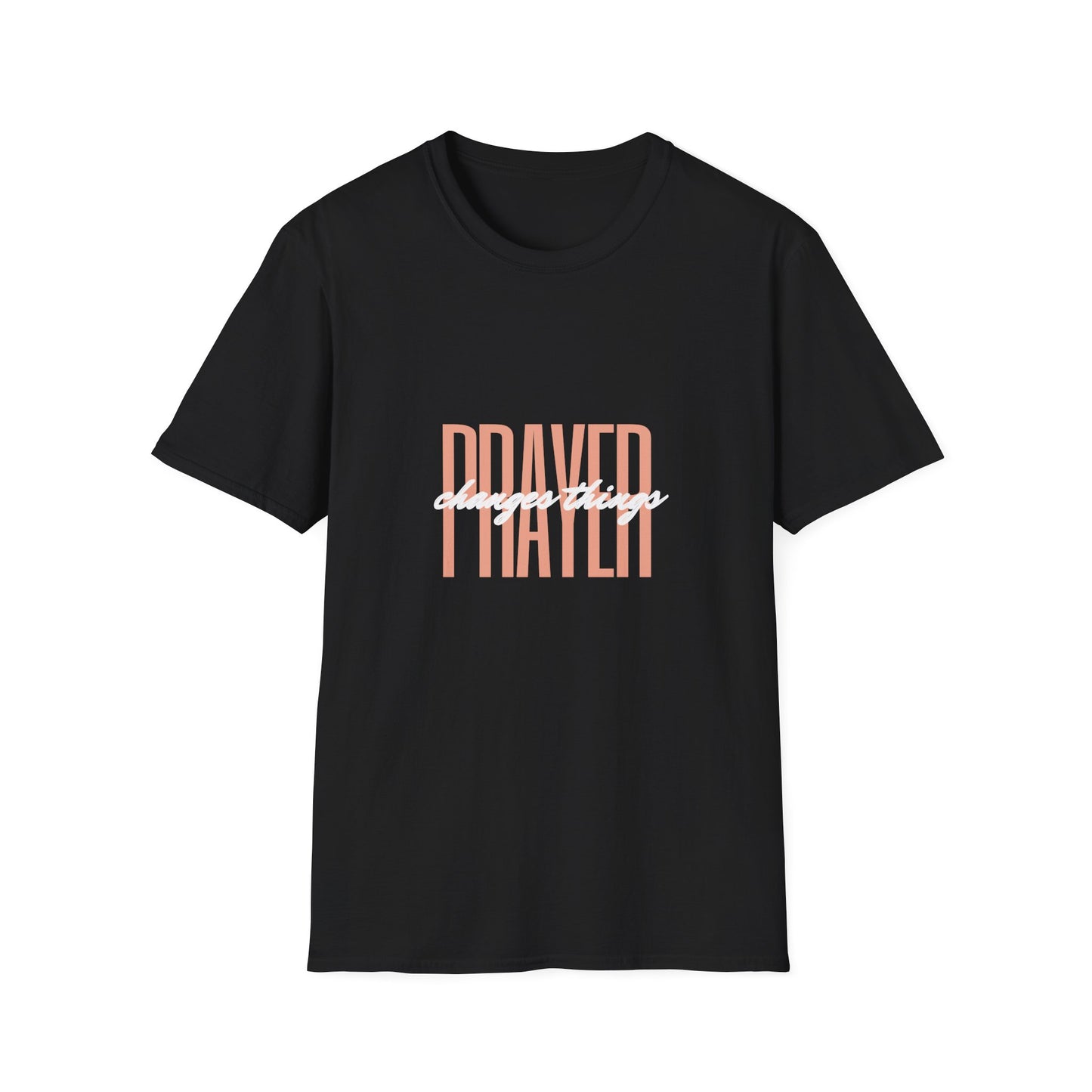 Prayer Changes Things Softstyle T-Shirt | Inspirational Tee | Gift for Faith | Christian Apparel | Motivational Wear