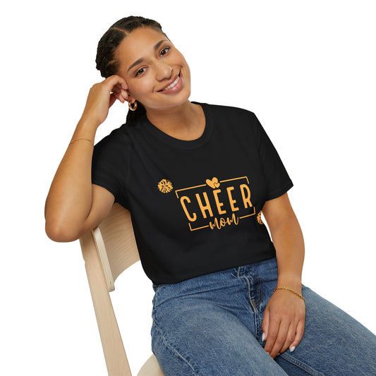 Cheer Mom Unisex T-Shirt, Softstyle Tee, Inspirational Shirt, Cheerleading Apparel, Gift for Coaches, Spirit Wear