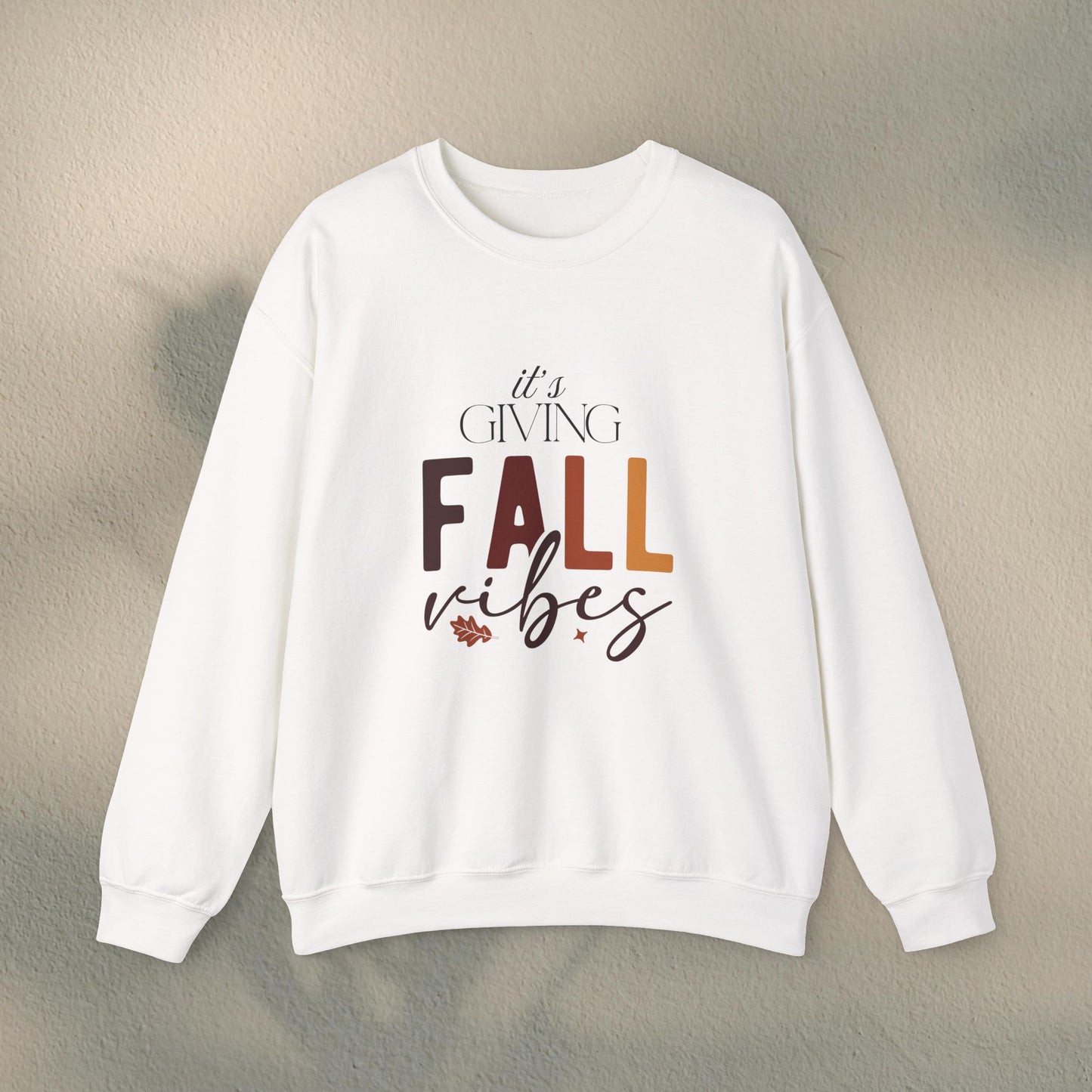 Fall Vibes Crewneck Sweatshirt | Unisex Autumn Pullover, Cozy Fall Sweater, Perfect Gift for Thanksgiving, Everyday Comfort