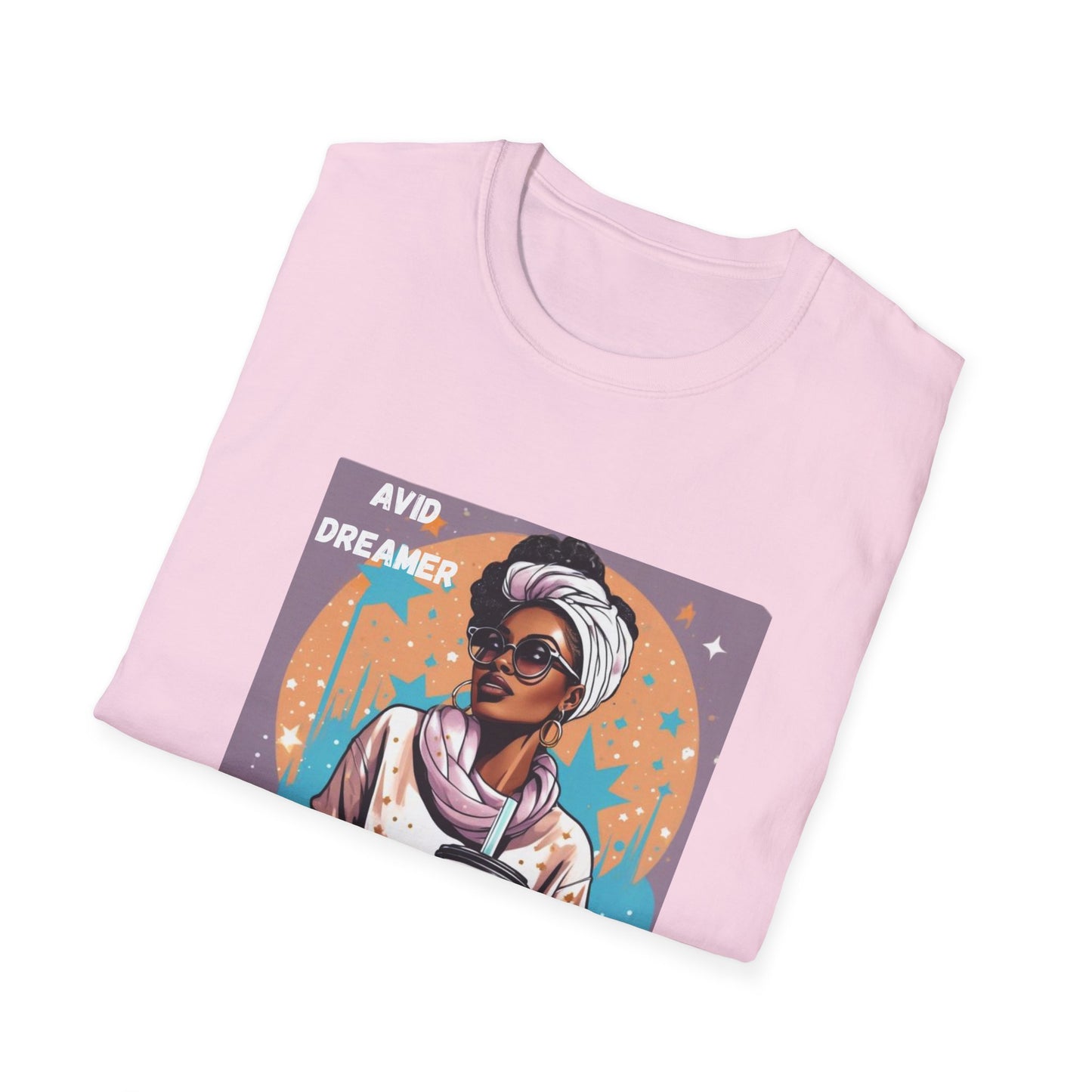 Avid Dreamer Unisex Softstyle T-Shirt, Inspirational Tee, Gift for Dreamers, Casual Wear, Unique Art T-Shirt