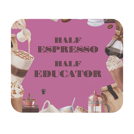 Coffee Lover's Mouse Pad - Perfect Gift for Educators, Cute Desk Decor, Office Essentials, Teacher Appreciation, Home Office Supplies