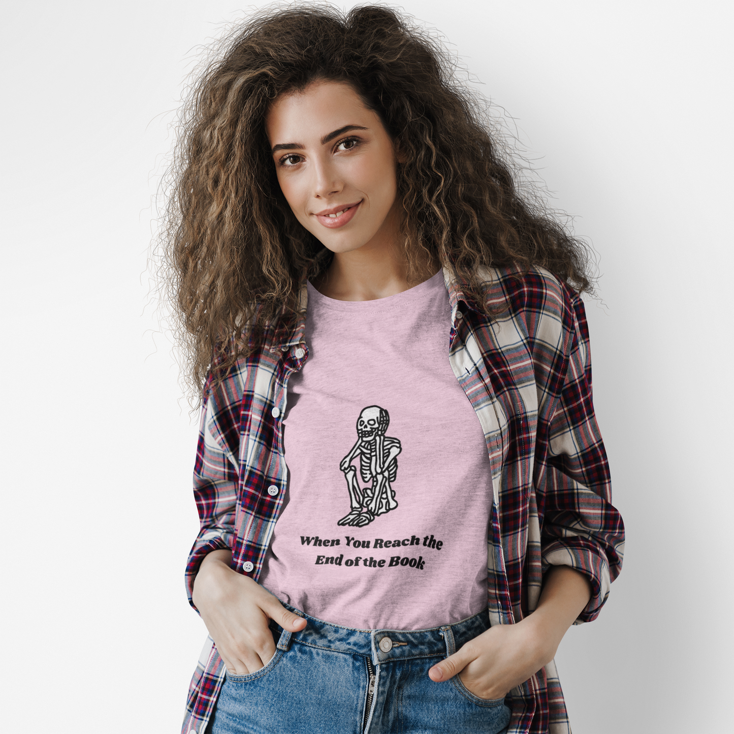 Spooky Reading Skeleton T-Shirt | Funny Book Lover Shirt, Halloween Gifts, Unisex Graphic Tee, Literary Humor, Cozy Casual Wear