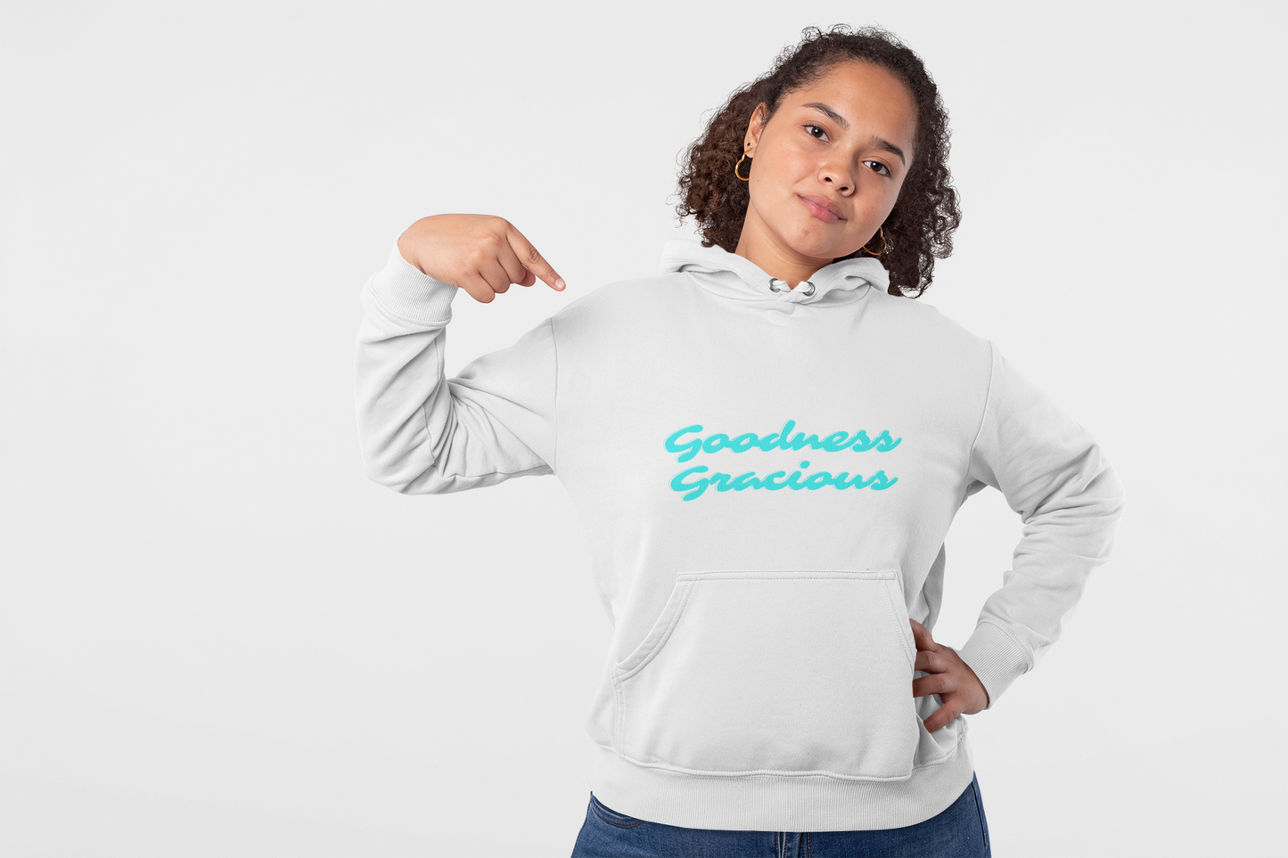 Goodness Gracious Hooded Sweatshirt - Cozy Unisex Pullover for Everyday Wear, Gifts, Relaxation, Casual Style, Holiday Comfort