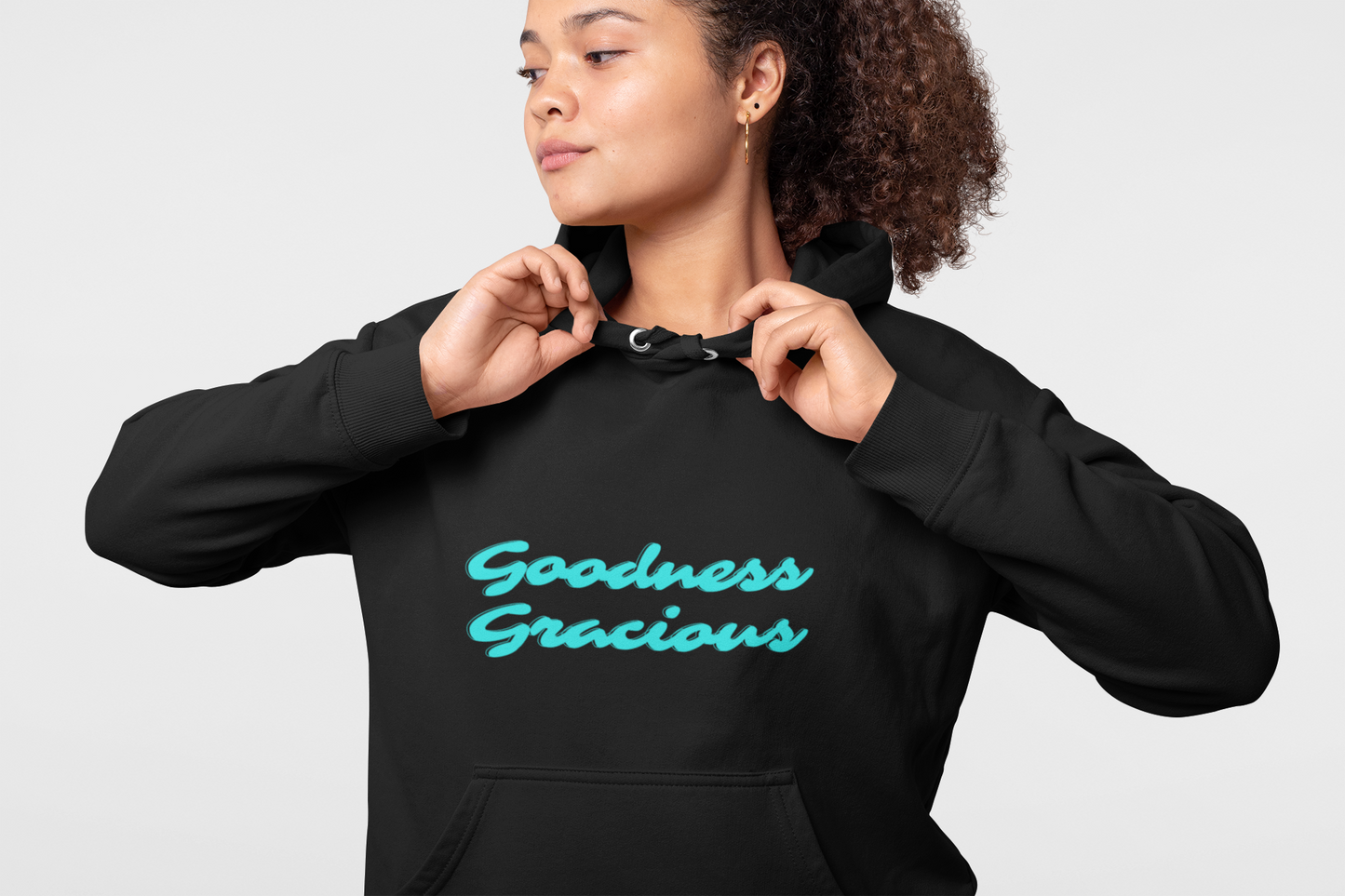 Goodness Gracious Hooded Sweatshirt - Cozy Unisex Pullover for Everyday Wear, Gifts, Relaxation, Casual Style, Holiday Comfort