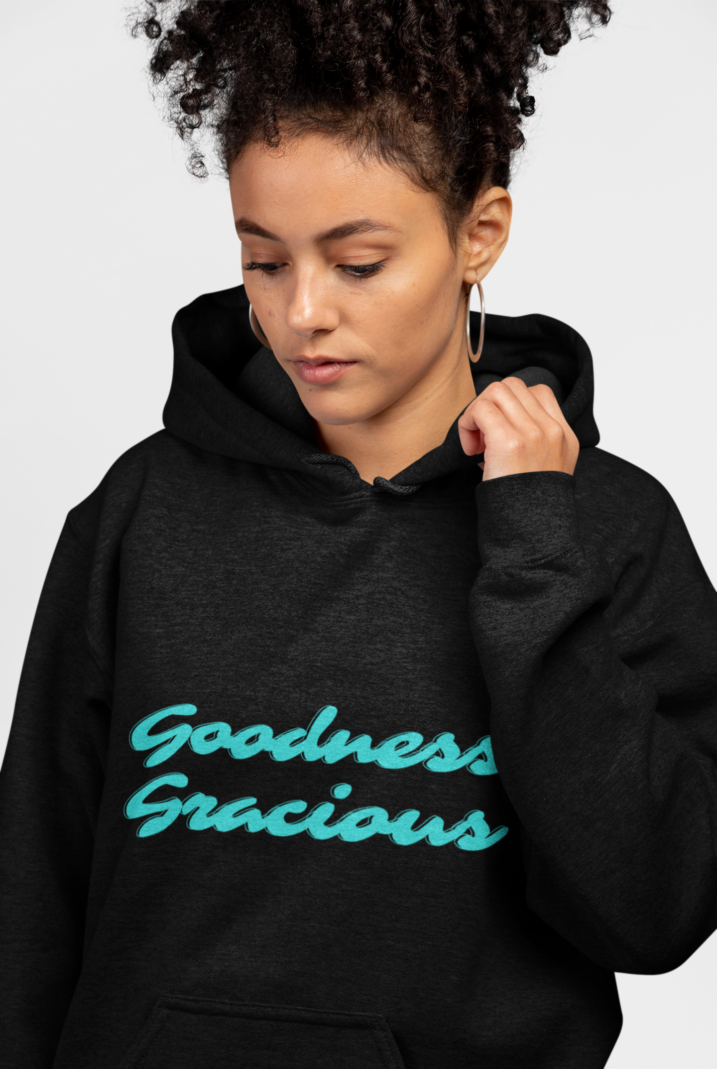 Goodness Gracious Hooded Sweatshirt - Cozy Unisex Pullover for Everyday Wear, Gifts, Relaxation, Casual Style, Holiday Comfort