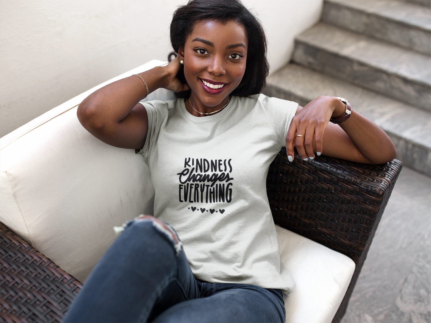 Kindness Changes Everything T-Shirt | Unisex Softstyle Tee, Inspirational Apparel, Casual Wear, Gift for Friends, Kindness Quote Shirt