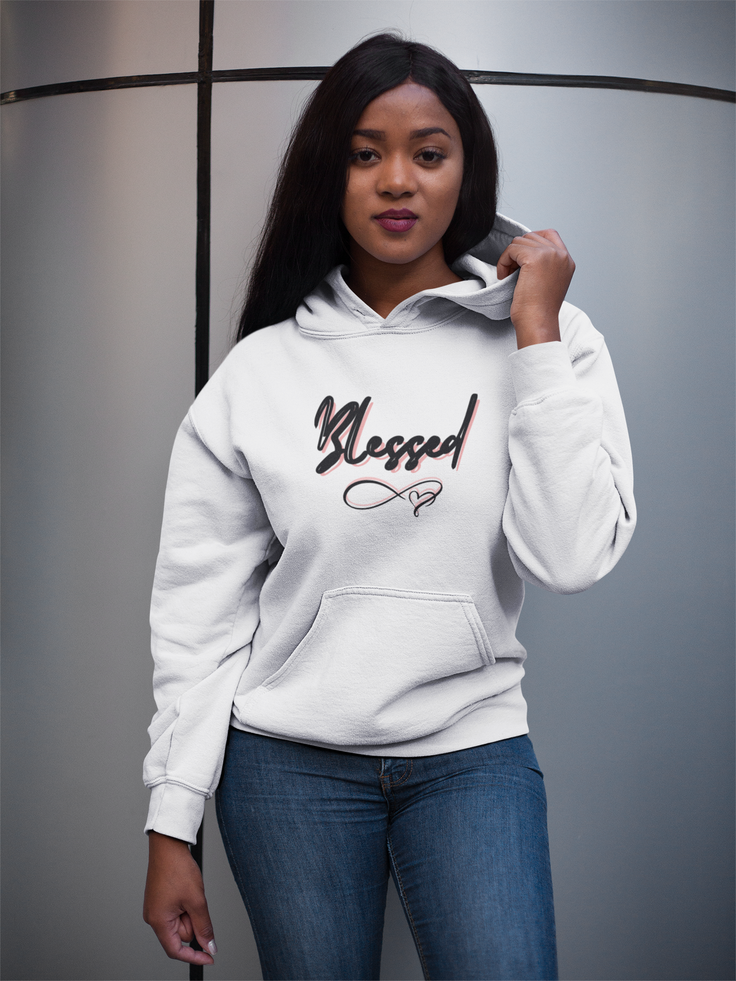 Blessed Eco-Friendly Hoodie, Faith-Inspired Pull-over, Versatile Comfortable Sweatshirt for Everyday, Gift for Believers, [...]