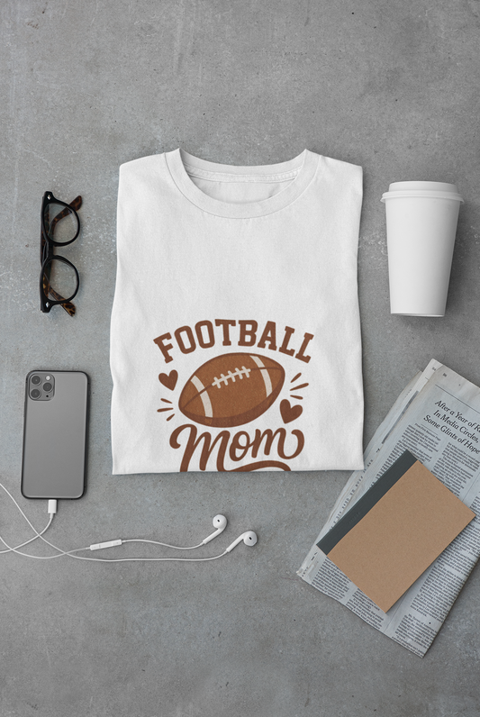 Football Mom Unisex T-Shirt | Sports Apparel, Game Day Shirt, Gifts for Moms, Casual Wear, Comfortable Tee
