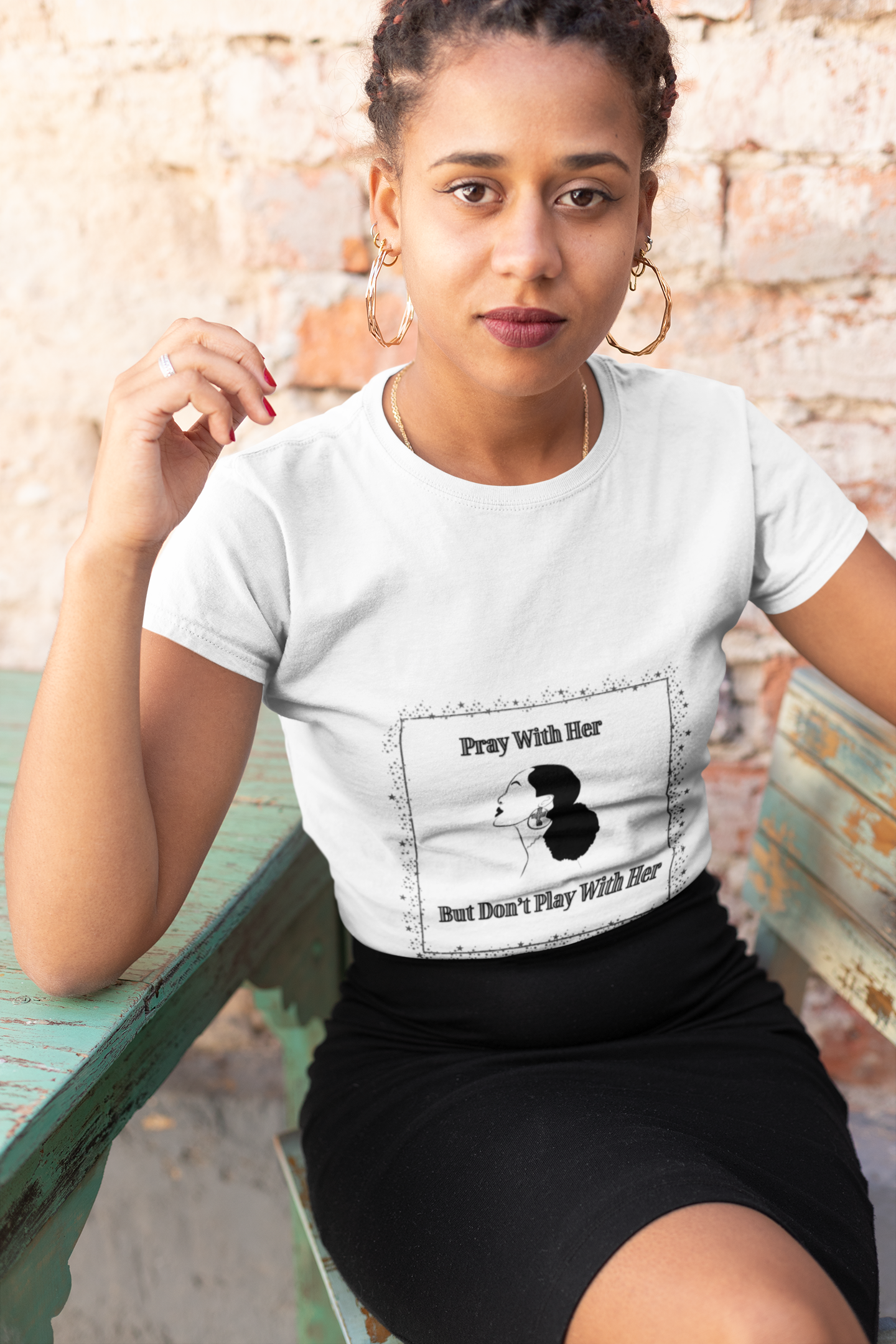 Pray With Her, But Don't Play With Her Tee