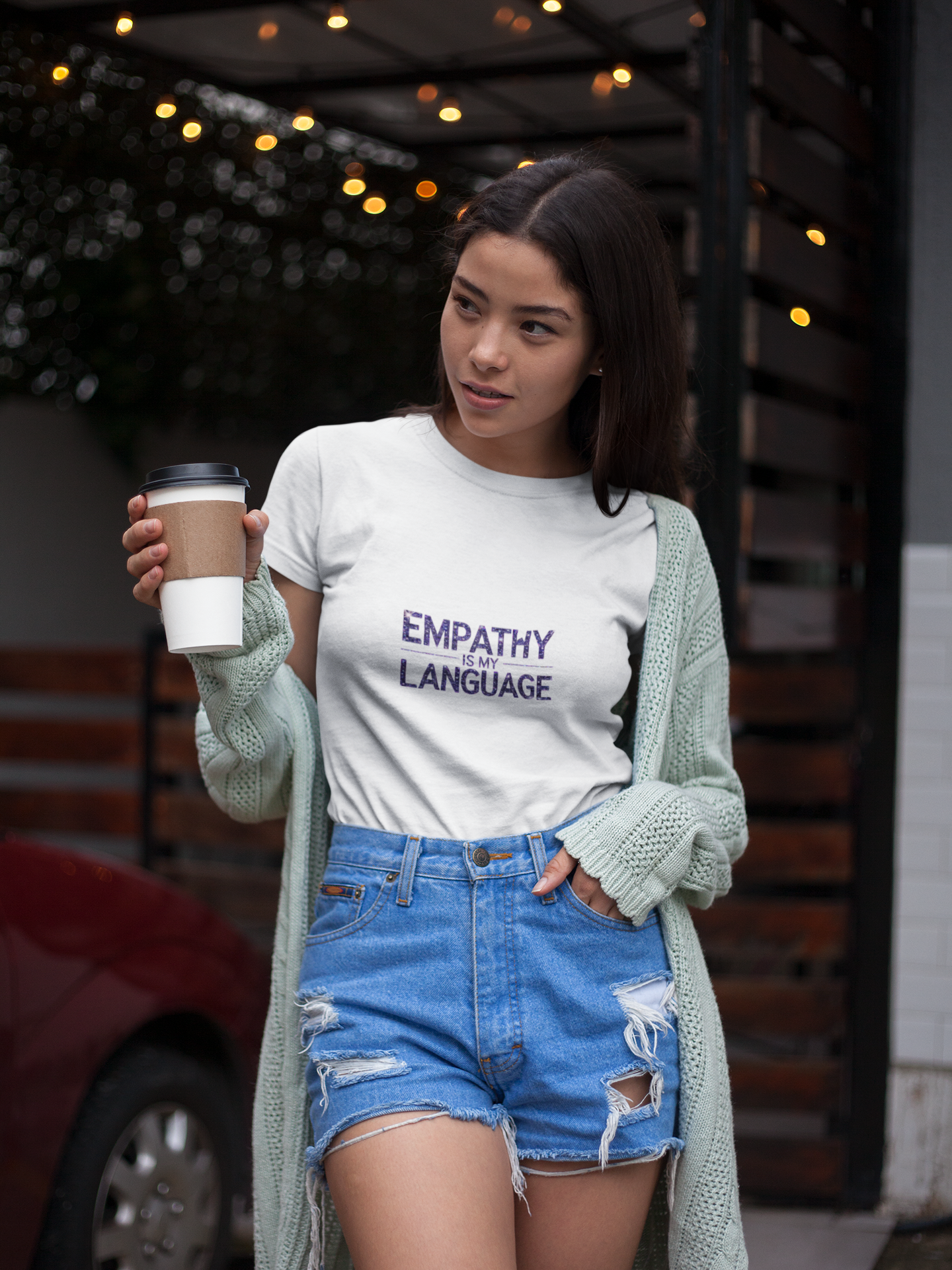 Empathy is My Language T-Shirt, Unisex Tee, Gift for Empathetic Friends, Casual Wear, Thoughtful Gift, Mindfulness Apparel, Positive Vibes