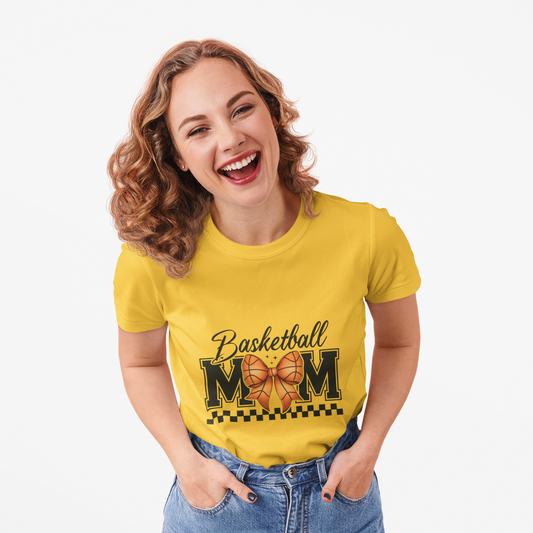 Basketball Mom Tee - Unisex Cotton T-Shirt, Sports Apparel, Gift for Moms, Coaches, Team Spirit Wear, Casual Outfit