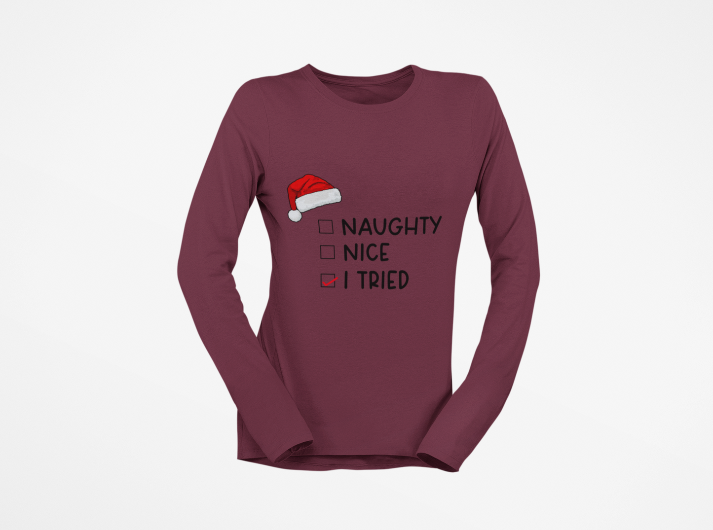 Naughty Nice Tried Long Sleeve Tee