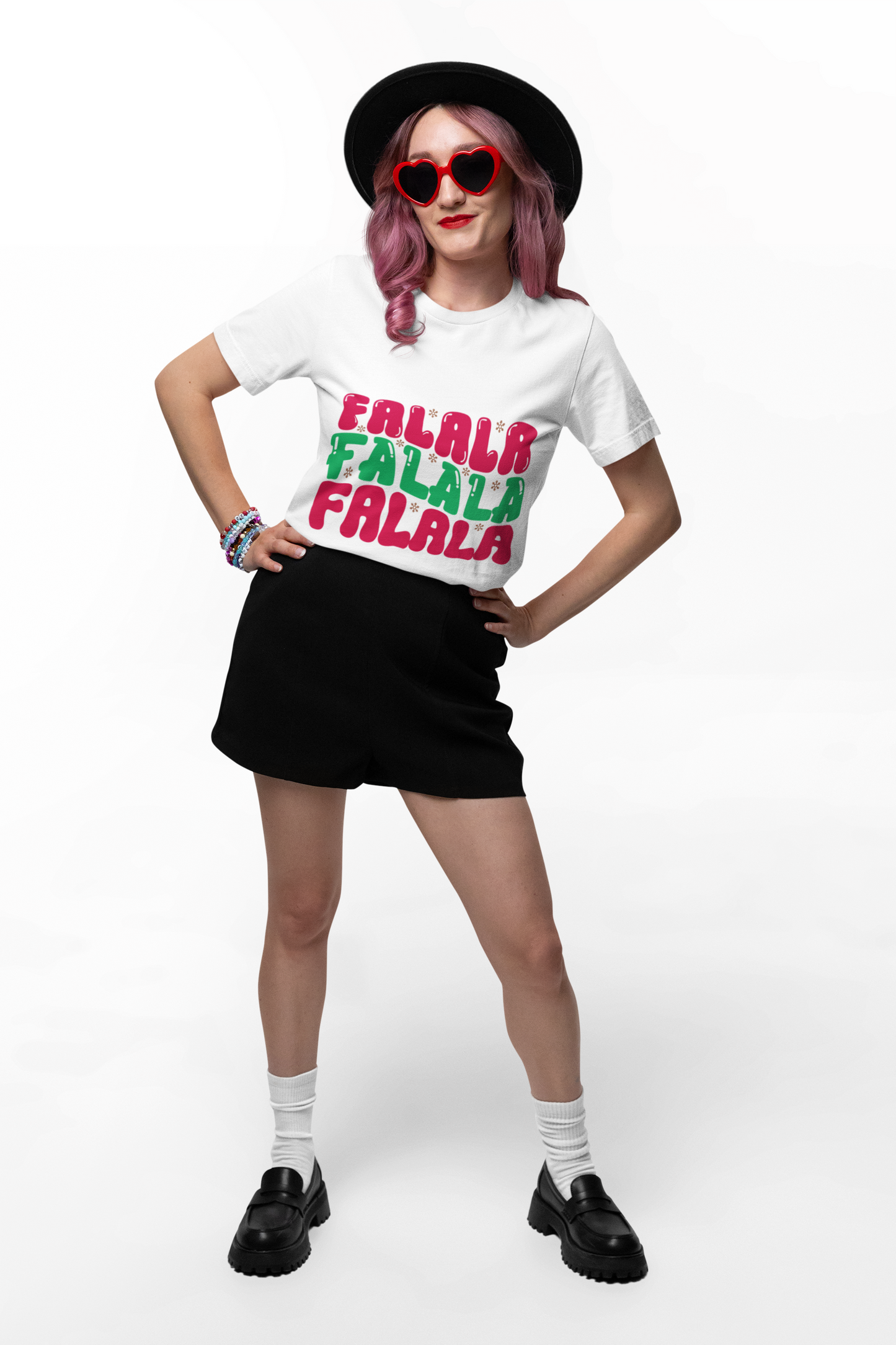 Festive Falala Unisex Heavy Cotton Tee - Holiday Celebration Shirt