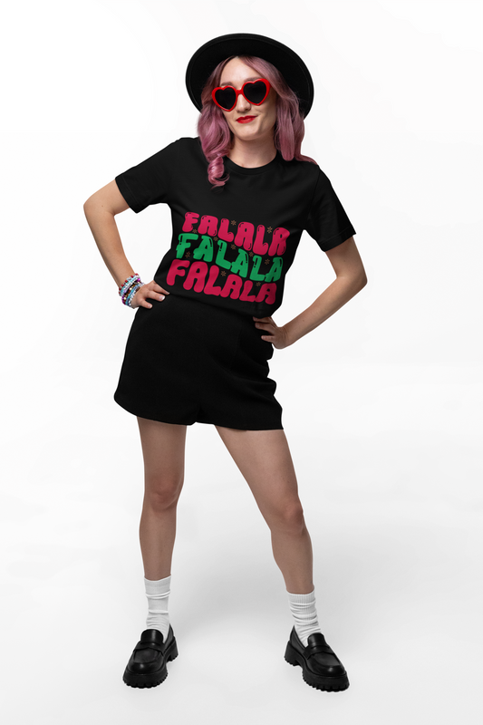 Festive Falala Unisex Heavy Cotton Tee - Holiday Celebration Shirt