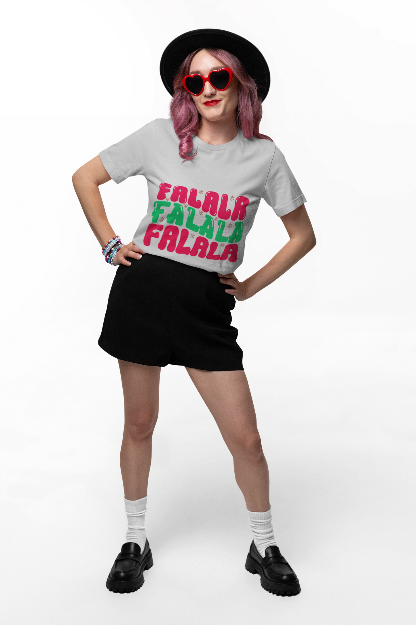 Festive Falala Unisex Heavy Cotton Tee - Holiday Celebration Shirt