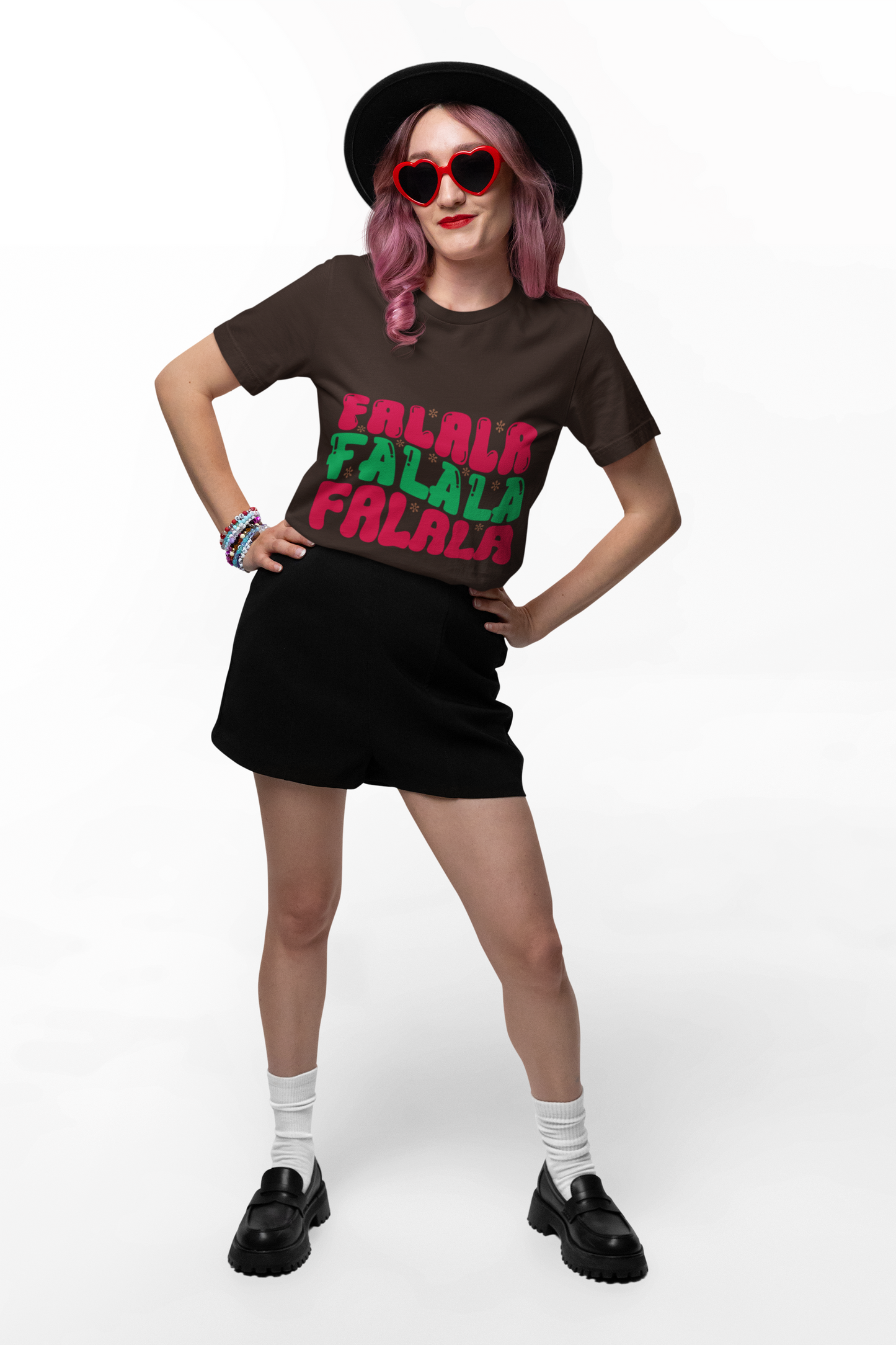 Festive Falala Unisex Heavy Cotton Tee - Holiday Celebration Shirt