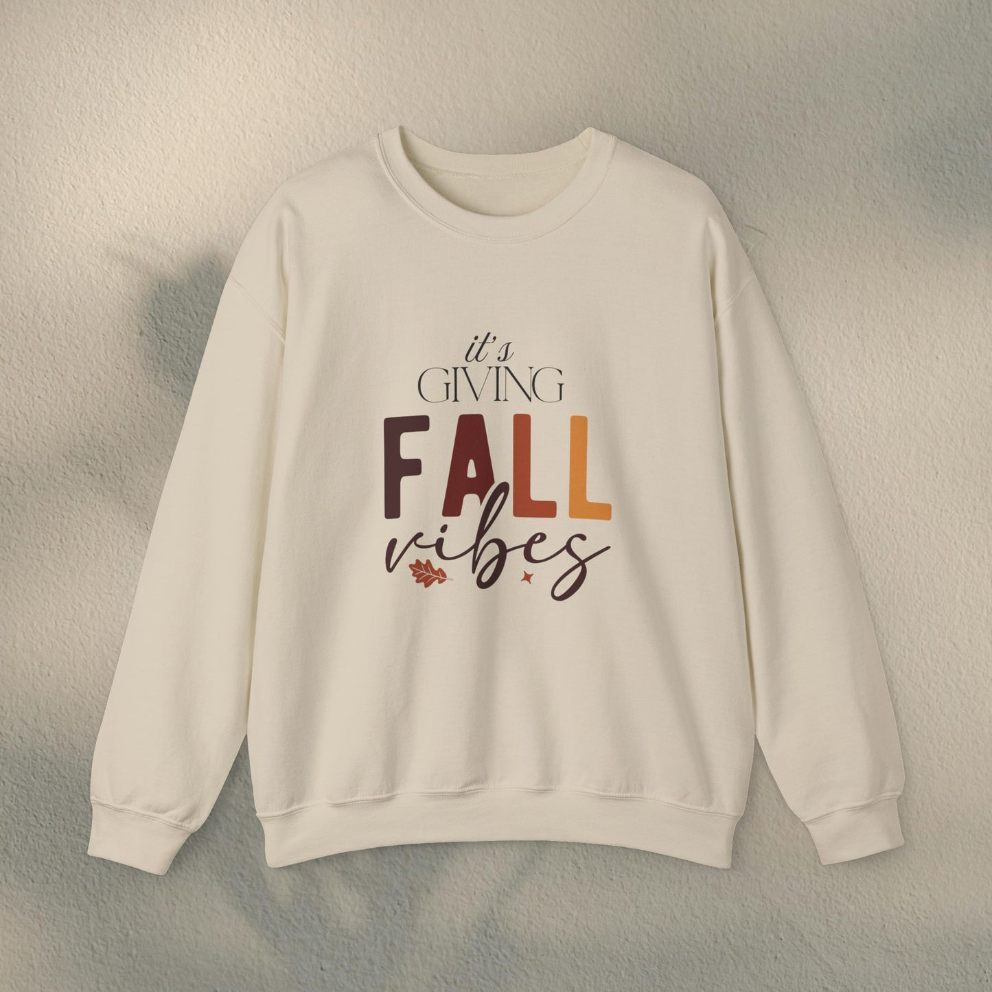 Fall Vibes Crewneck Sweatshirt | Unisex Autumn Pullover, Cozy Fall Sweater, Perfect Gift for Thanksgiving, Everyday Comfort