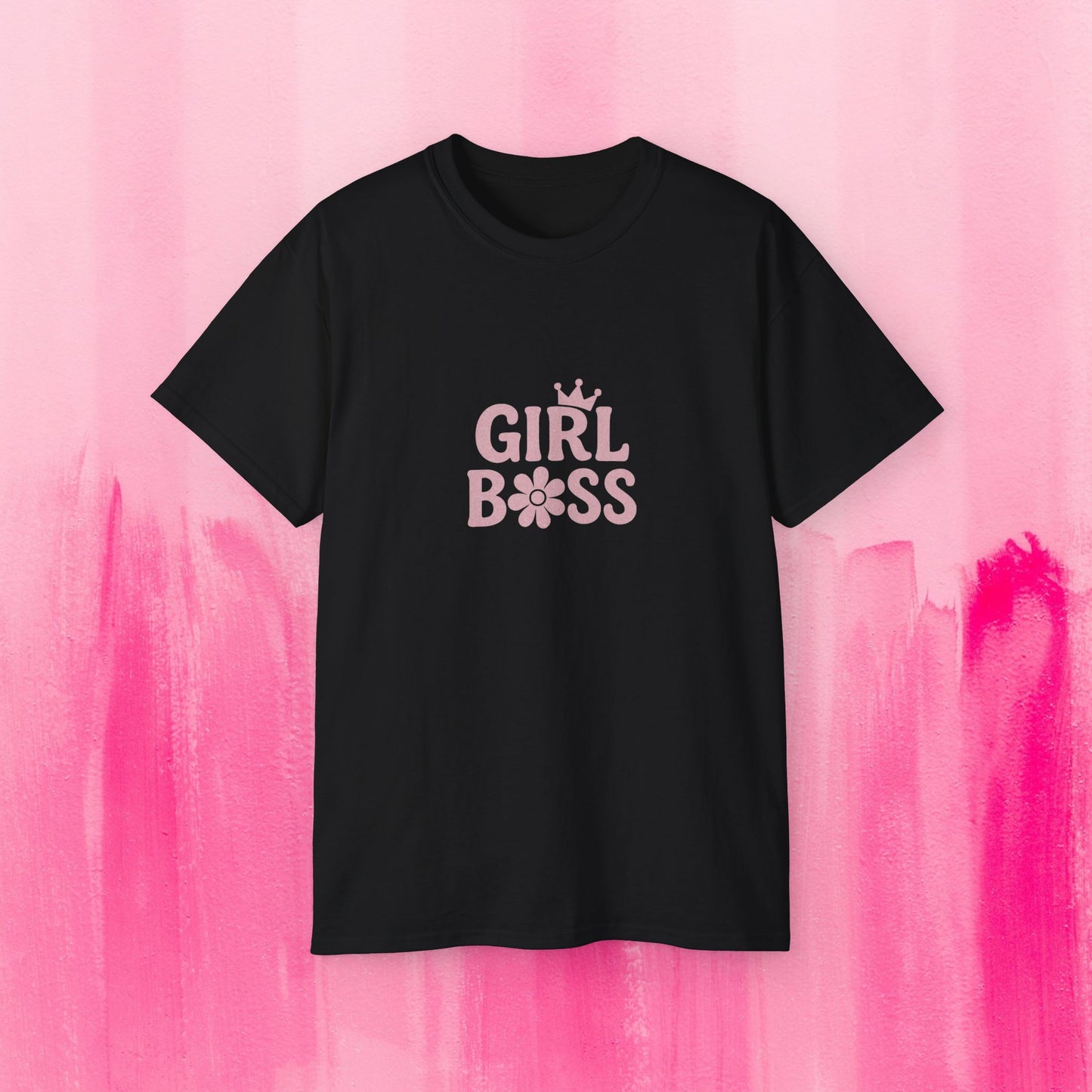 Girl Boss Tee, Inspirational Cotton Shirt, Feminist Apparel, Gift for Her, Motivational Top