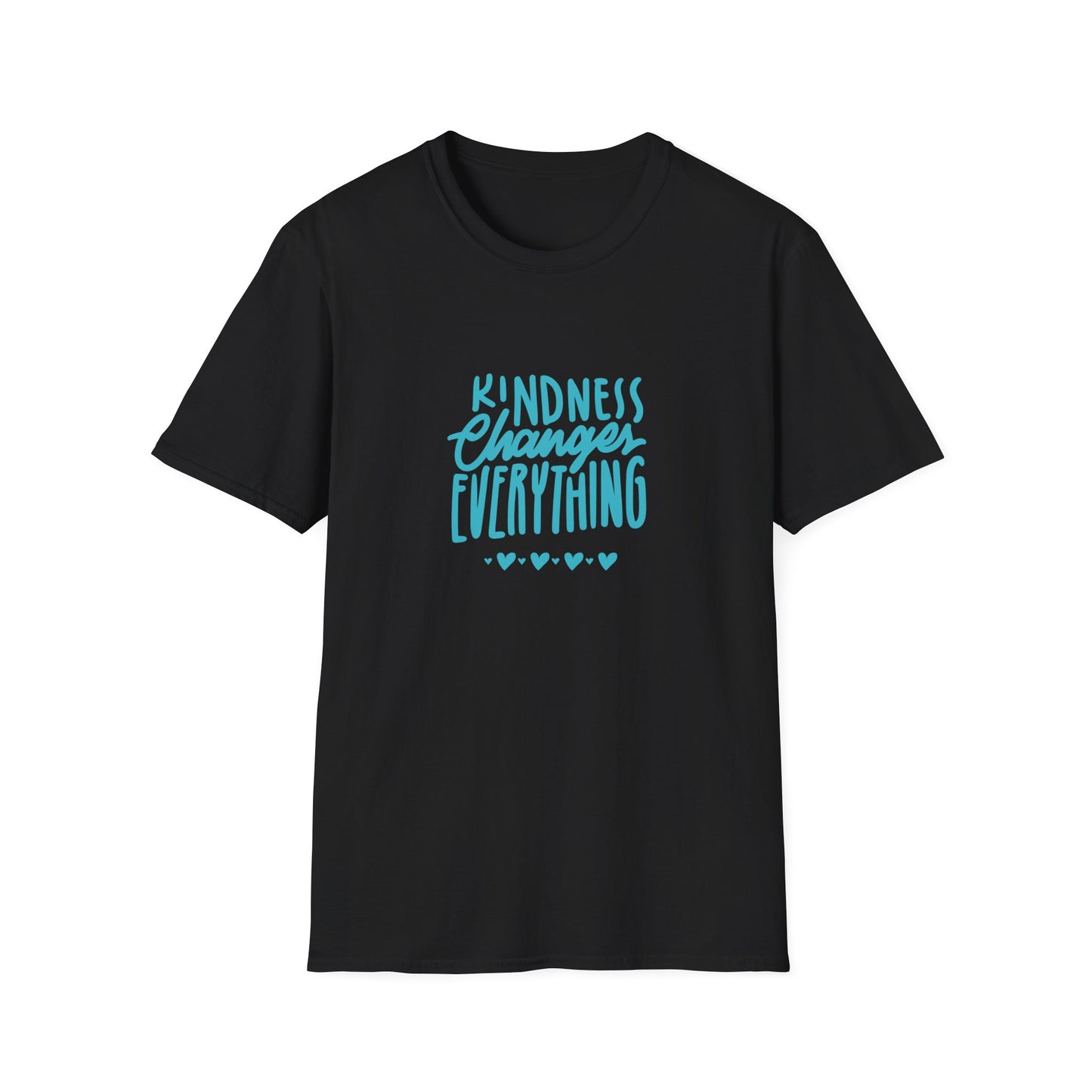 Kindness Changes Everything T-Shirt | Unisex Softstyle Tee, Inspirational Apparel, Casual Wear, Gift for Friends, Kindness Quote Shirt