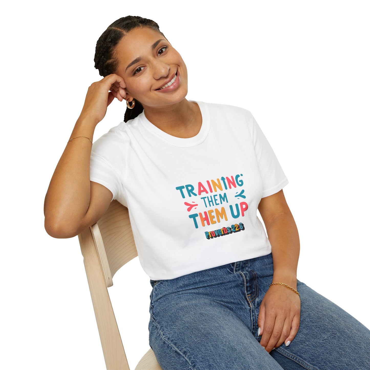 Training Them Up Unisex Softstyle T-Shirt | Fun Motivational Tee for Coaches, Trainers, Workout Friends, Gifts, Fitness Events