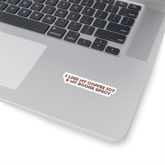 Coffee & Books Kiss-Cut Stickers | Cute Book Lover Gifts | Laptop Decals | Fun Office Decor | Reader's Accessories