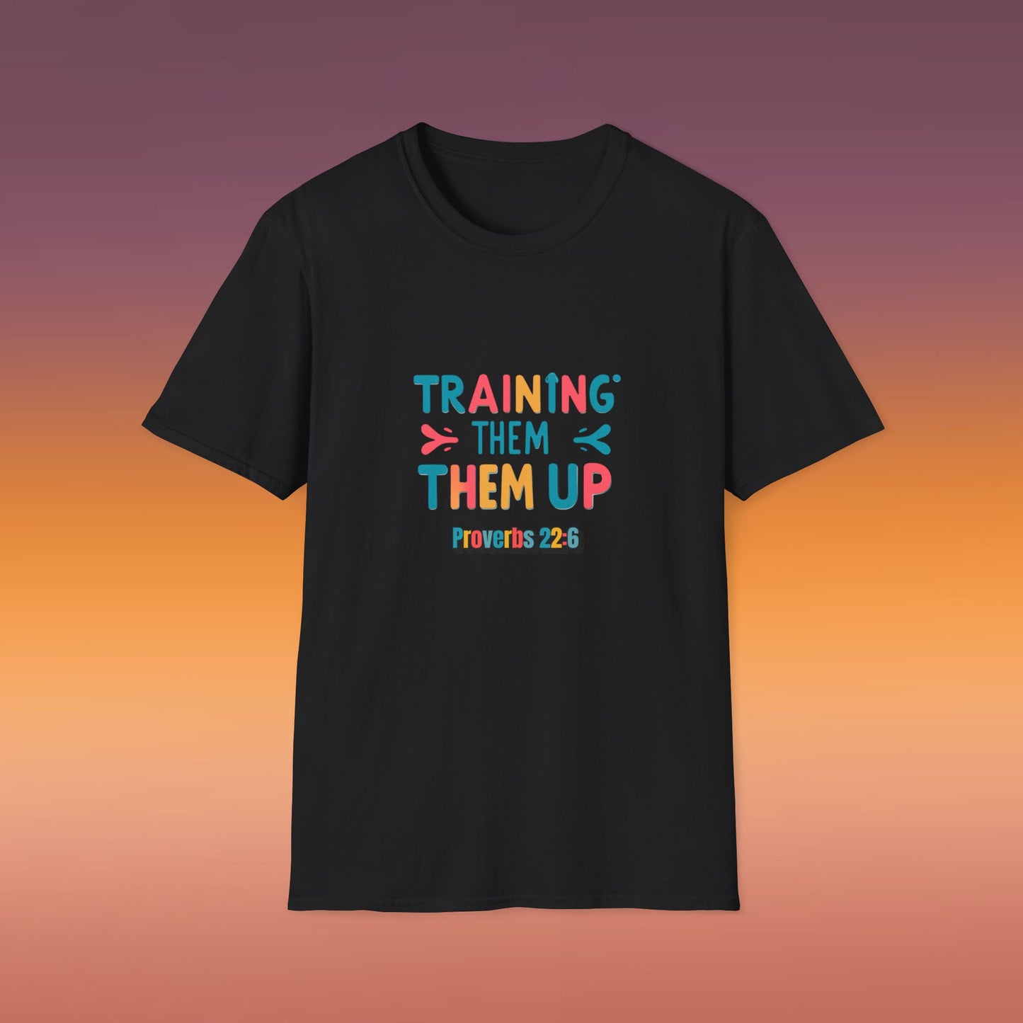 Training Them Up Unisex Softstyle T-Shirt | Fun Motivational Tee for Coaches, Trainers, Workout Friends, Gifts, Fitness Events