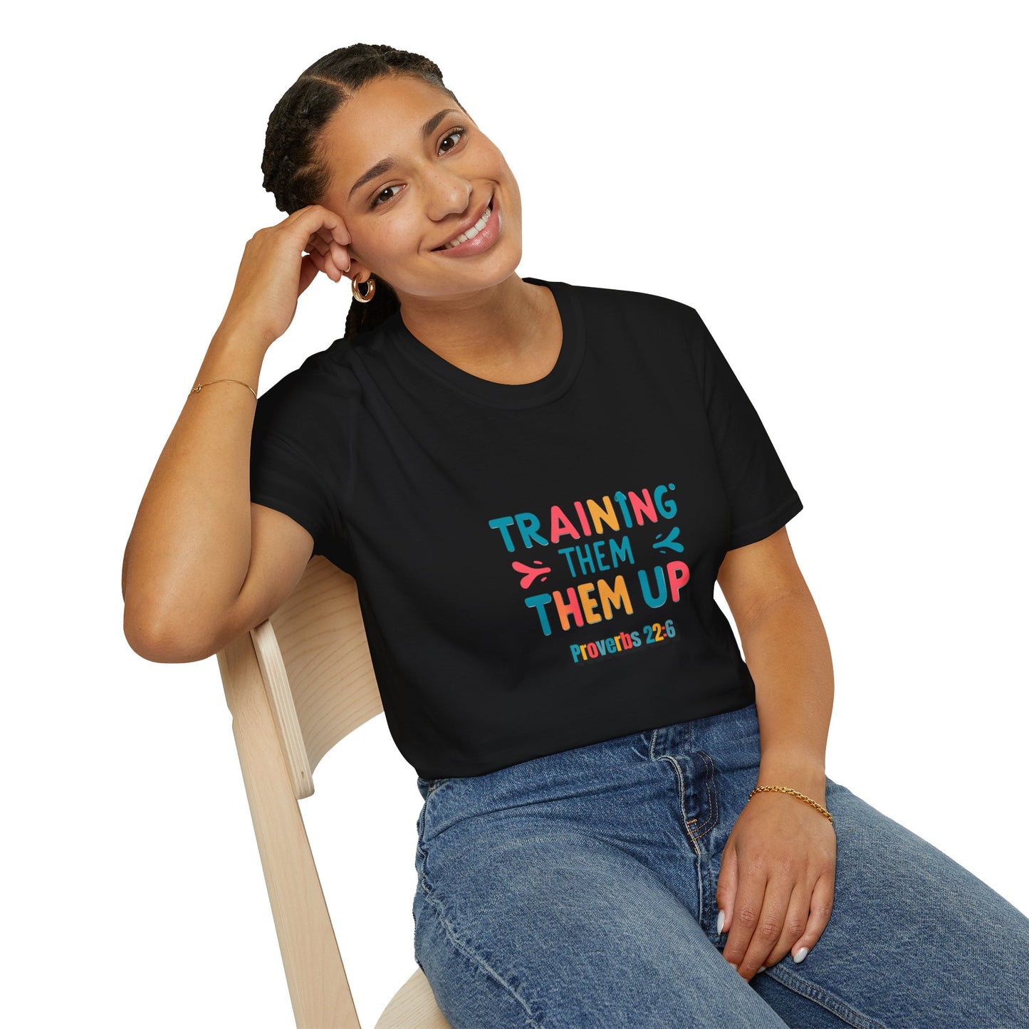 Training Them Up Unisex Softstyle T-Shirt | Fun Motivational Tee for Coaches, Trainers, Workout Friends, Gifts, Fitness Events