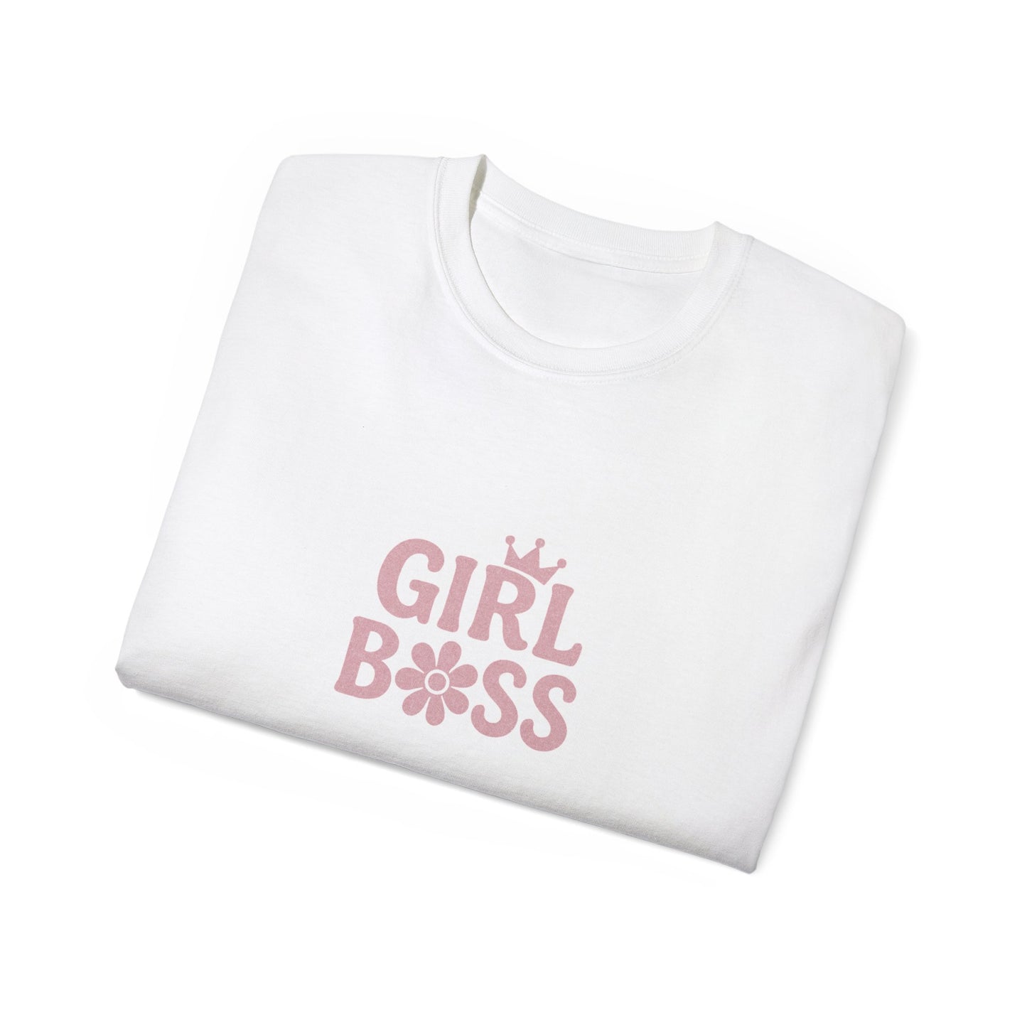 Girl Boss Tee, Inspirational Cotton Shirt, Feminist Apparel, Gift for Her, Motivational Top
