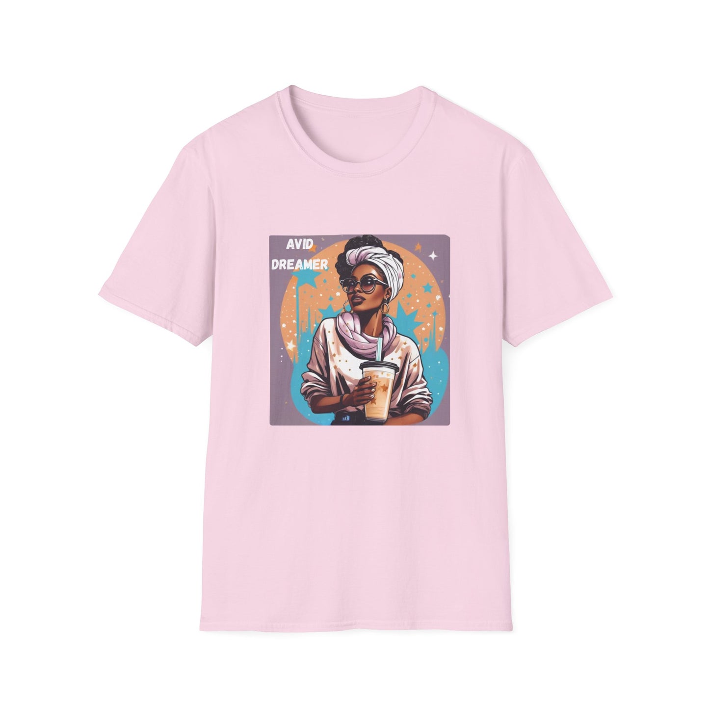 Avid Dreamer Unisex Softstyle T-Shirt, Inspirational Tee, Gift for Dreamers, Casual Wear, Unique Art T-Shirt